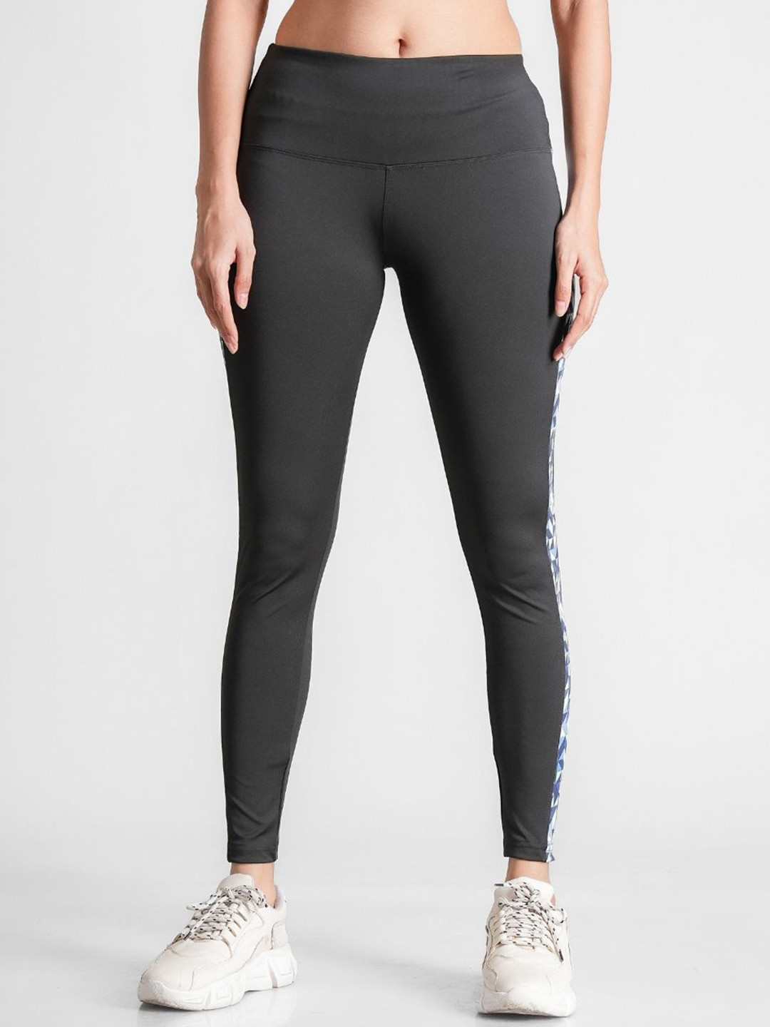 FLURR Printed High Waist Ankle Length Tight