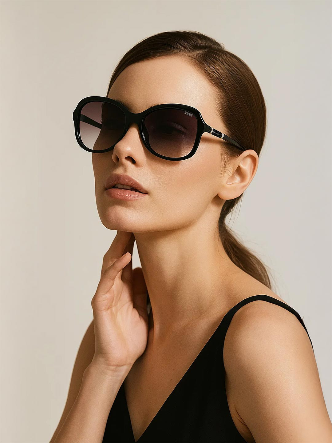 IDEE Women Black Full Rim Sunglasses IDS2540C4PSG