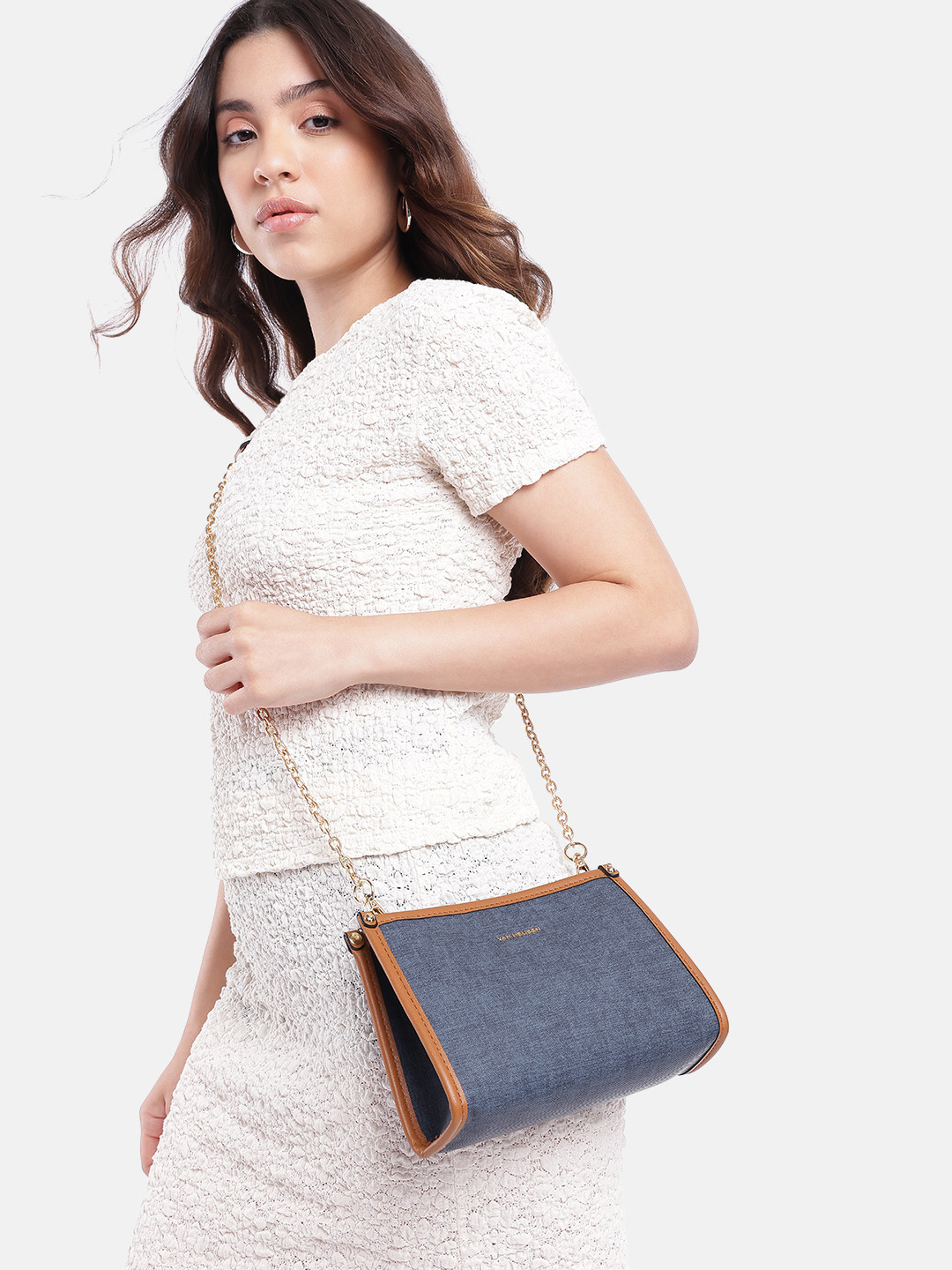 Van Heusen Melange Effect Print Sling Bag