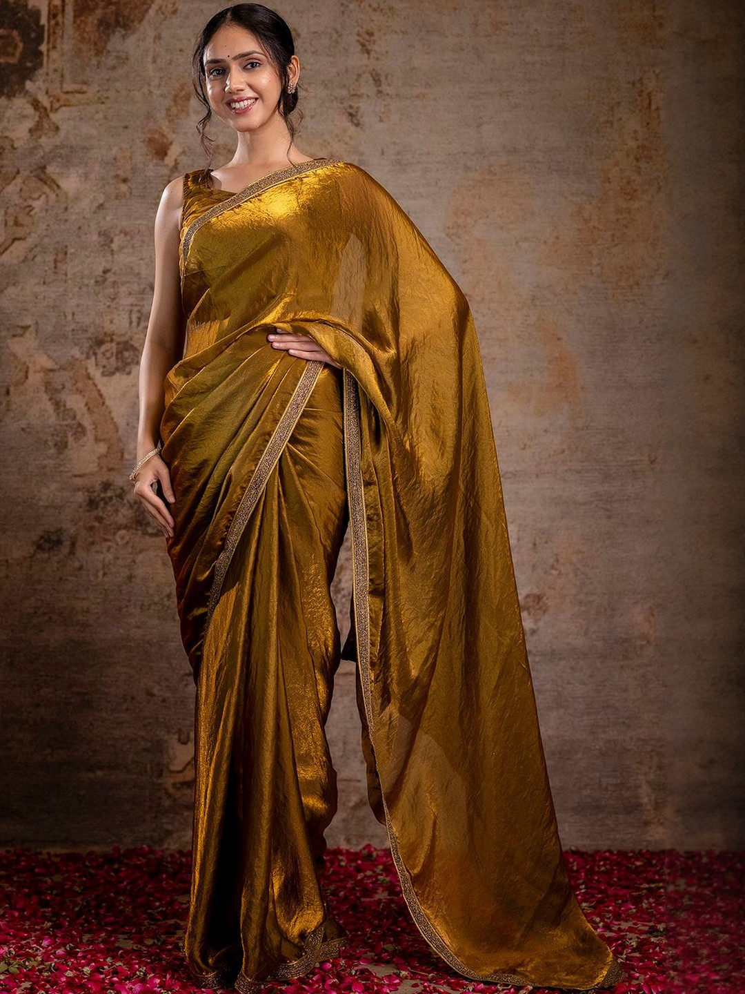 KEIYONA Silk Blend Heavy Work Saree