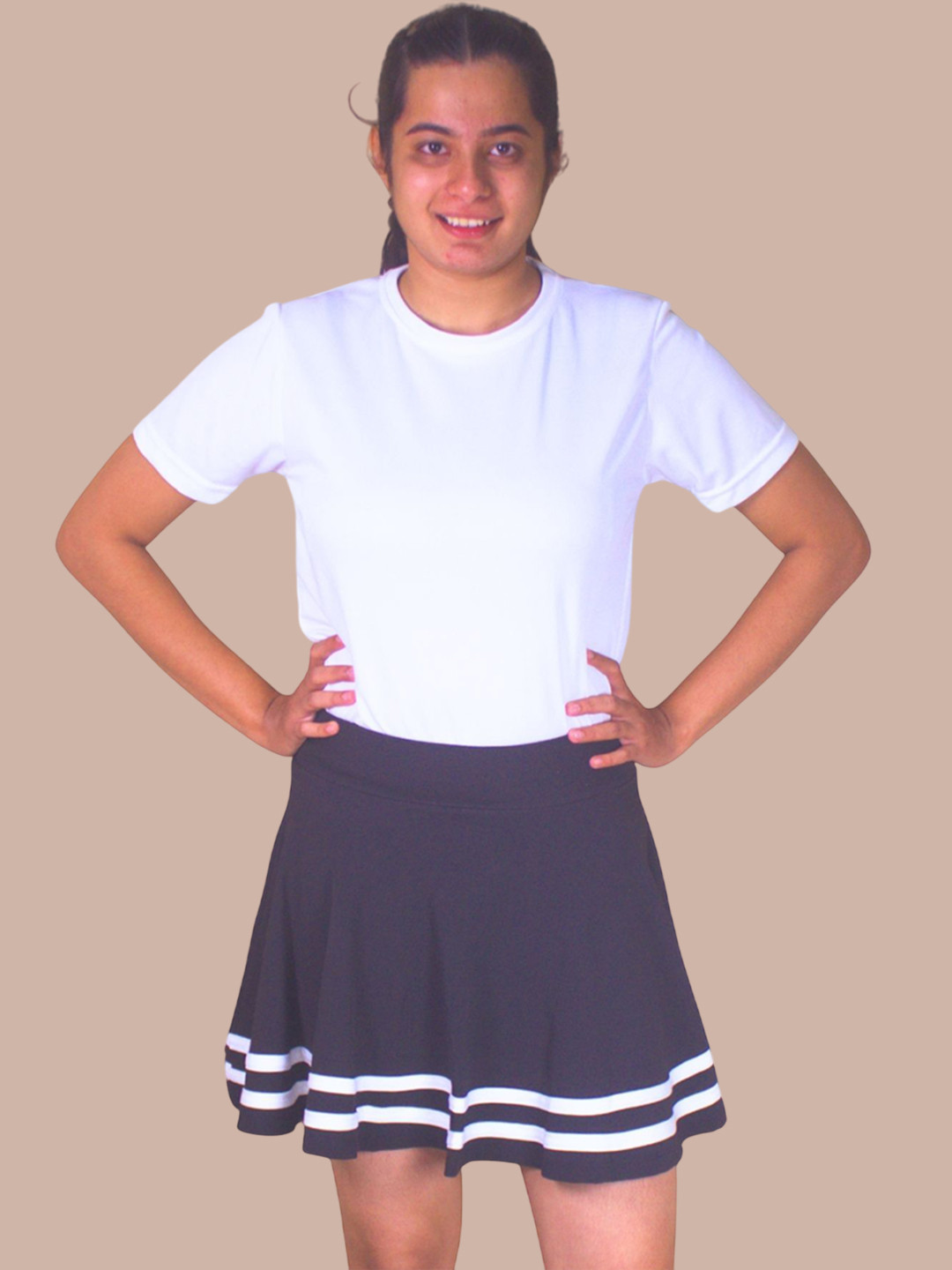 Aqua Holic Women Round Neck Beach Wear Swim Set