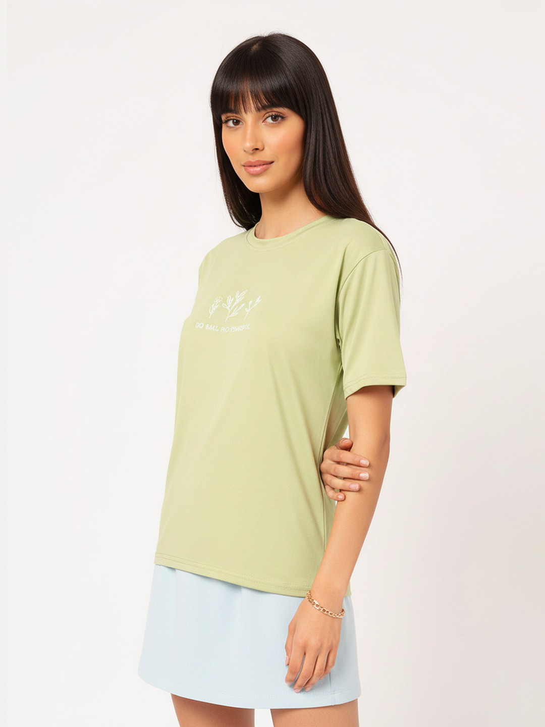 DressBerry Revamped Go-To Printed T-shirt