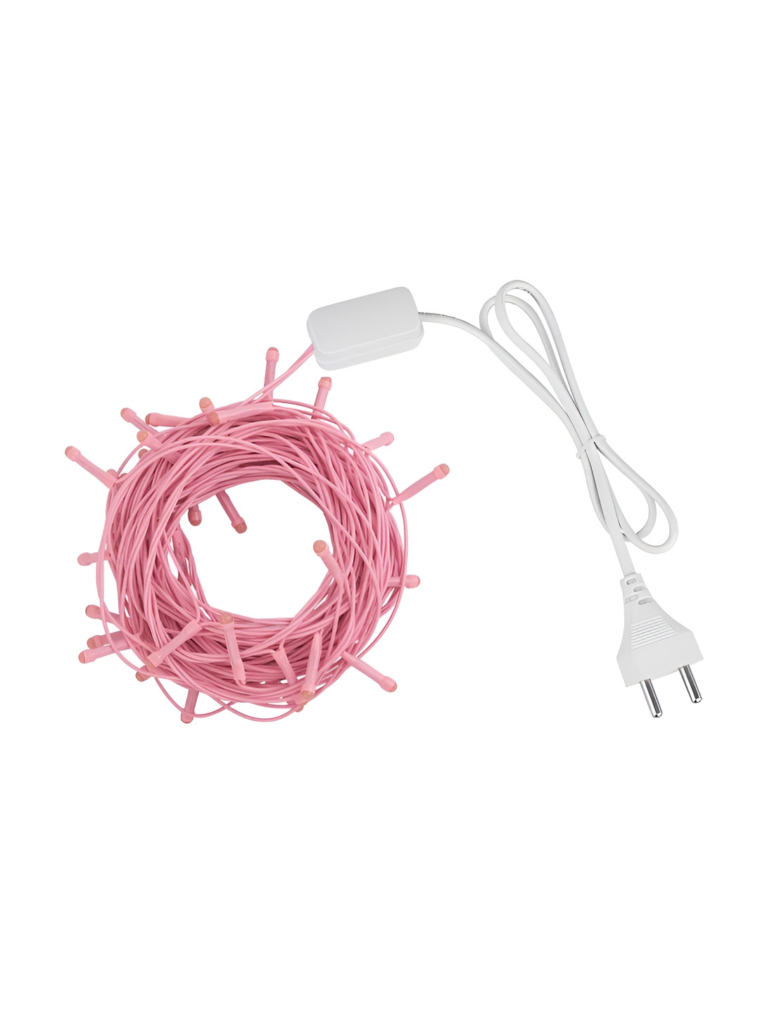 EarthCraft Pink & White LED Rice Shape String Lights