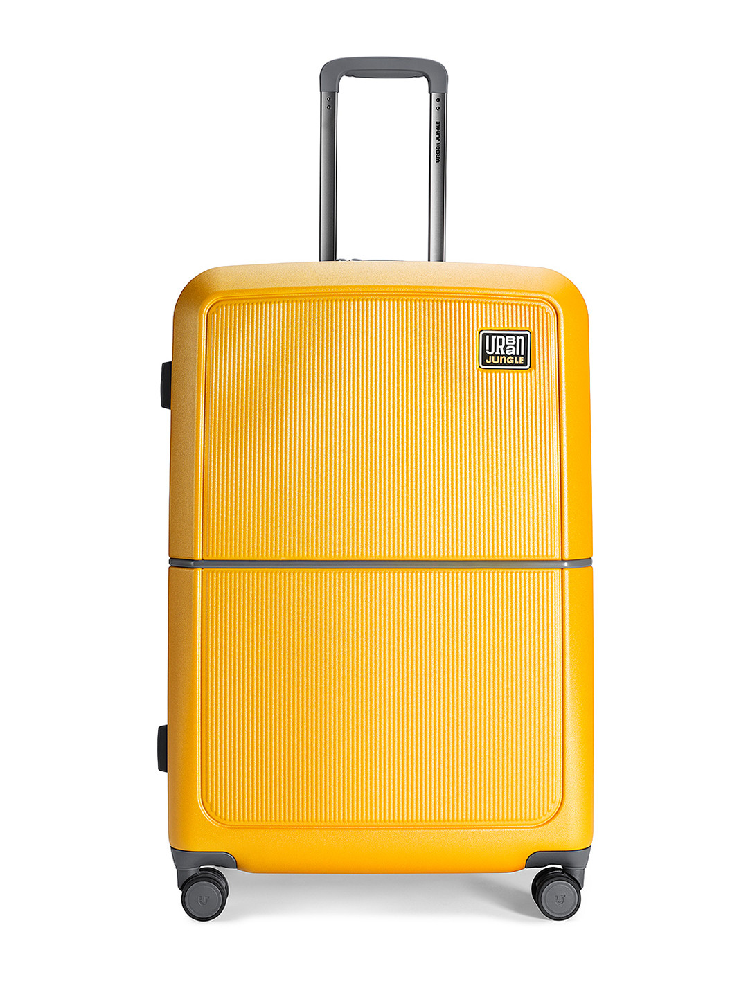 Urban Jungle By Safari Yellow Hardside Trolley Large Polycarbonate Suitcase