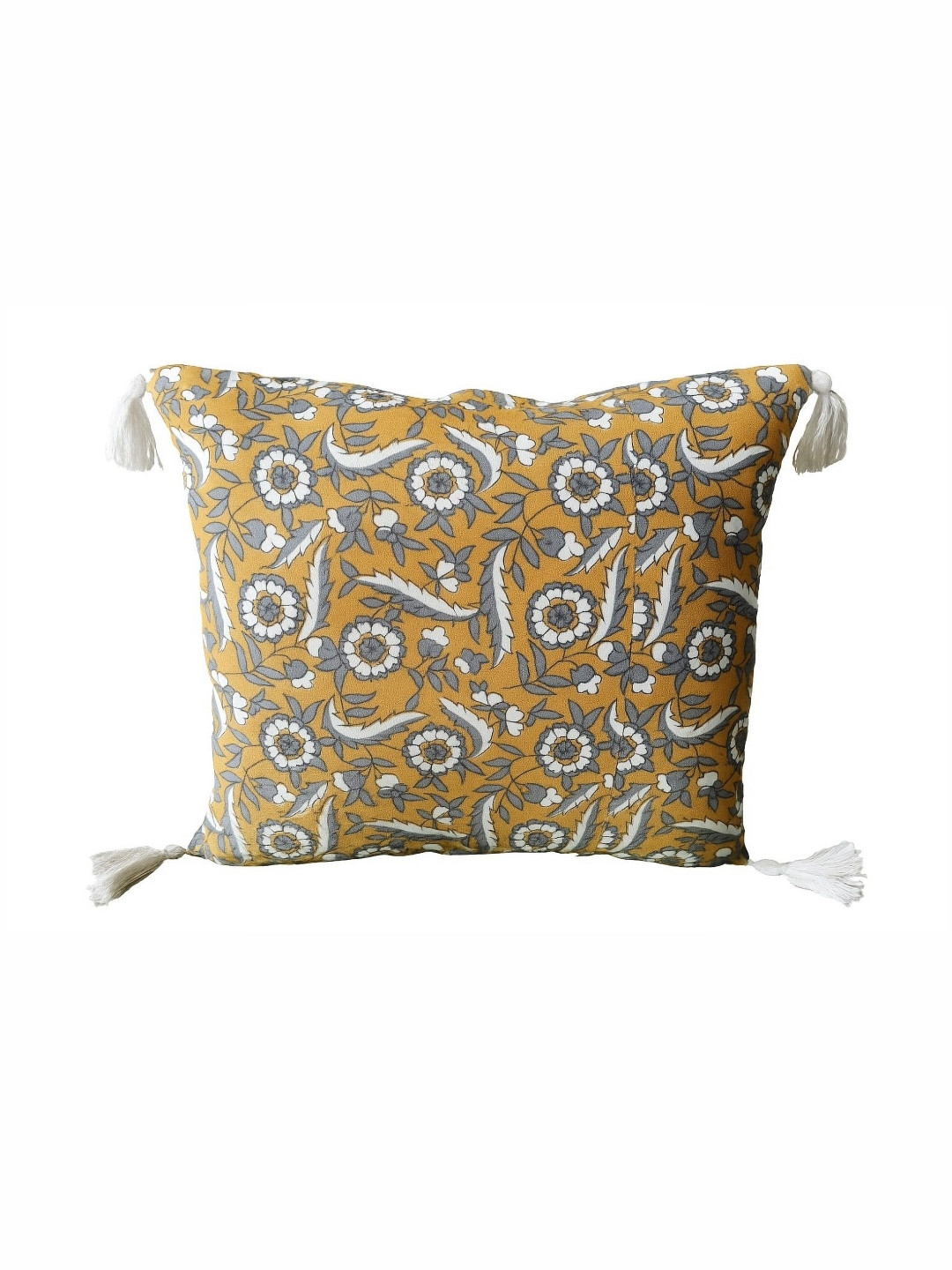 North Field Yellow & White Square Cushion Covers