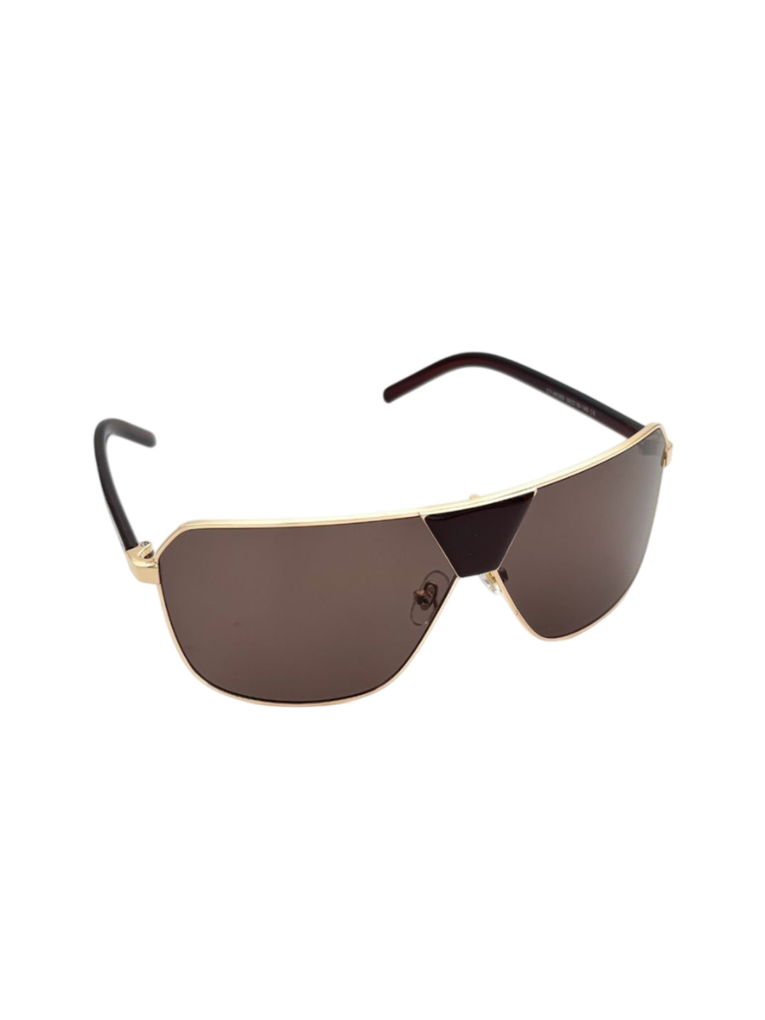 QUE UNIVERSE Oversized Sunglasses With UV Protected Lens QUE_NOVA_CY 98370_RoyalBrown_C3_M