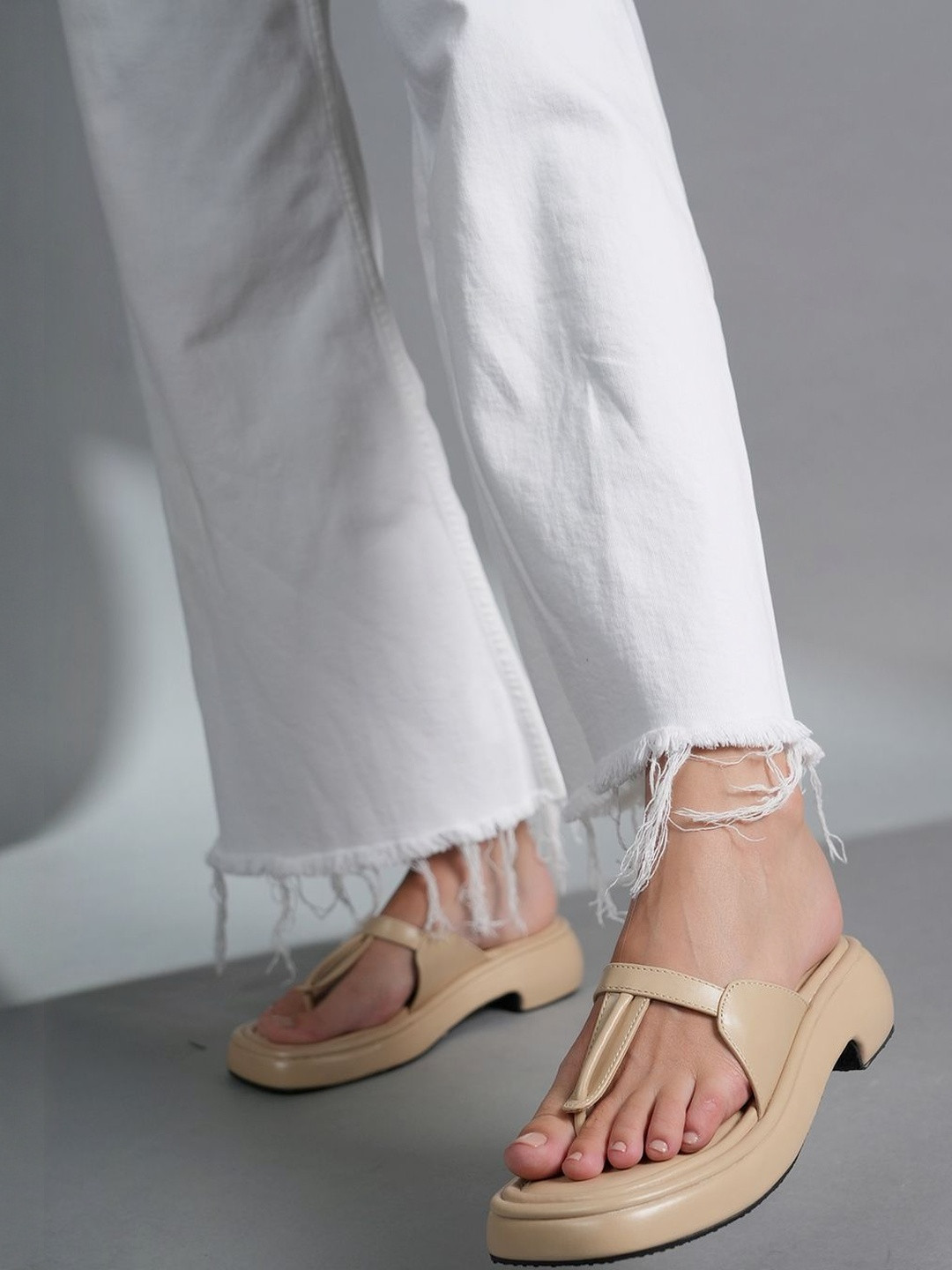 Roadster Platform Women Beige Party Peep Toes Platform Heels