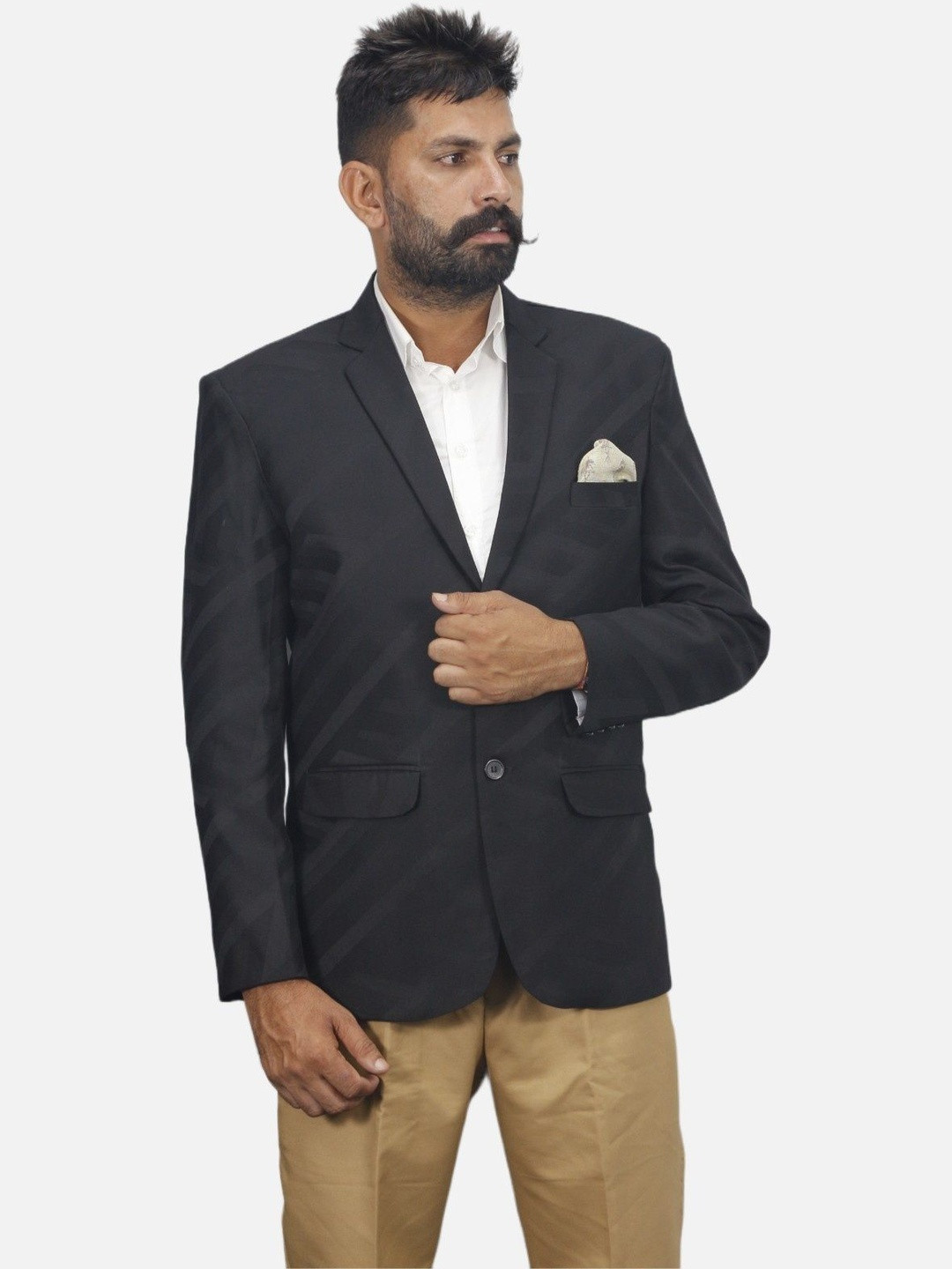 GARGIAN Master Cut Men Wool Blend Regular Fit Blazer