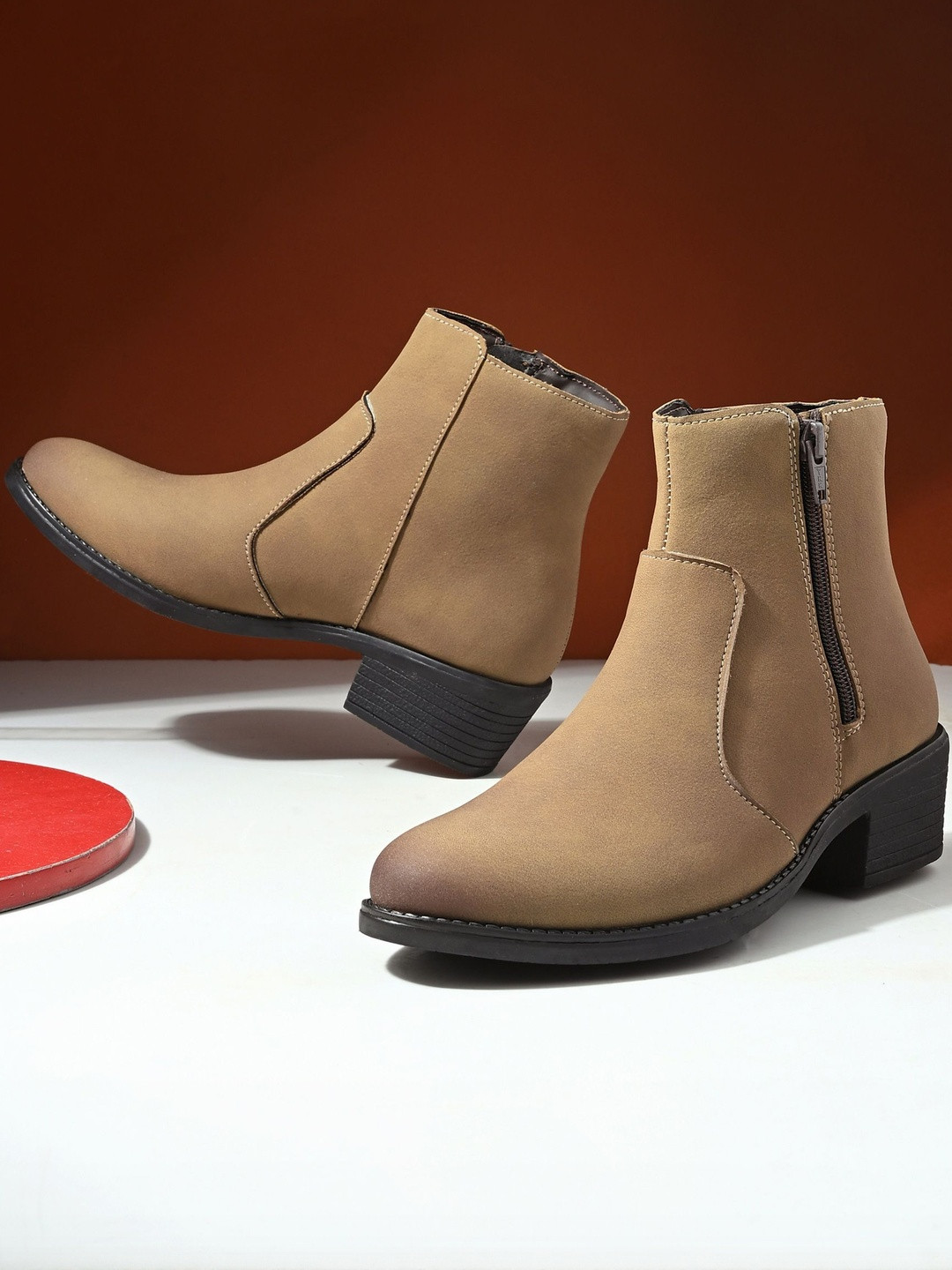 Roadster Women Ankle Boots With Zipper Closure