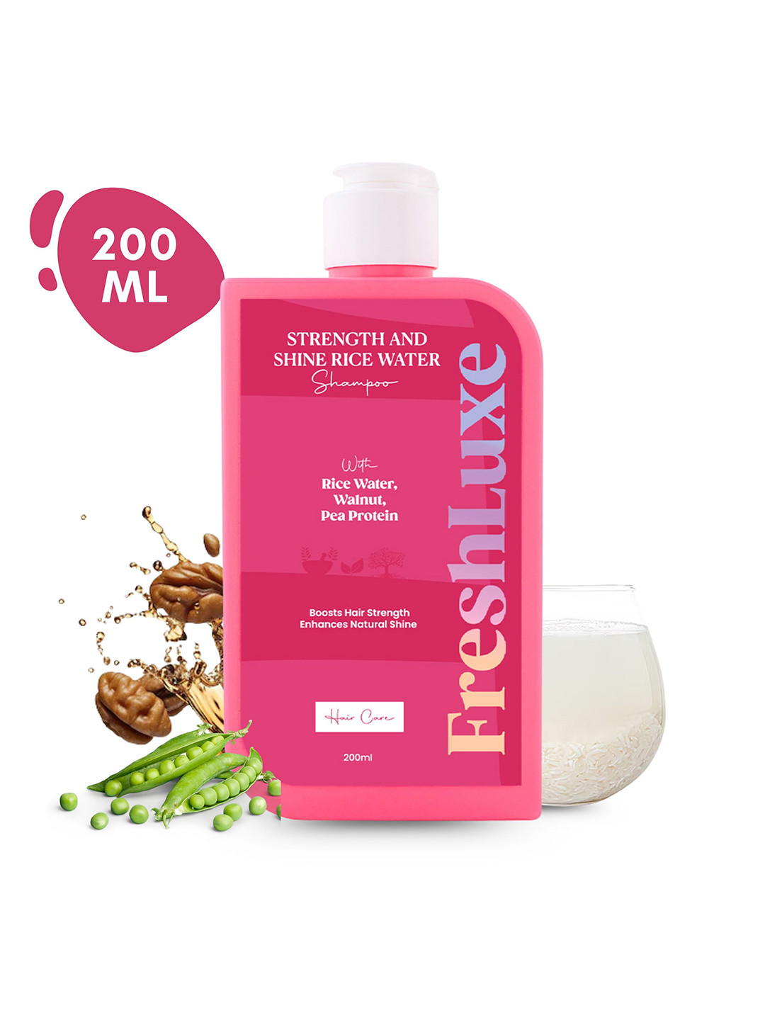 Freshluxe Strength & Shine Rice With Walnut Oil For Deep Nourishment Shampoo - 200 ml