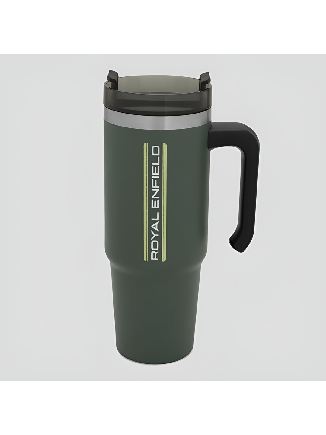 Royal Enfield Green Stainless Steel Typography Printed Double Wall Vacuum Sipper 750 ml