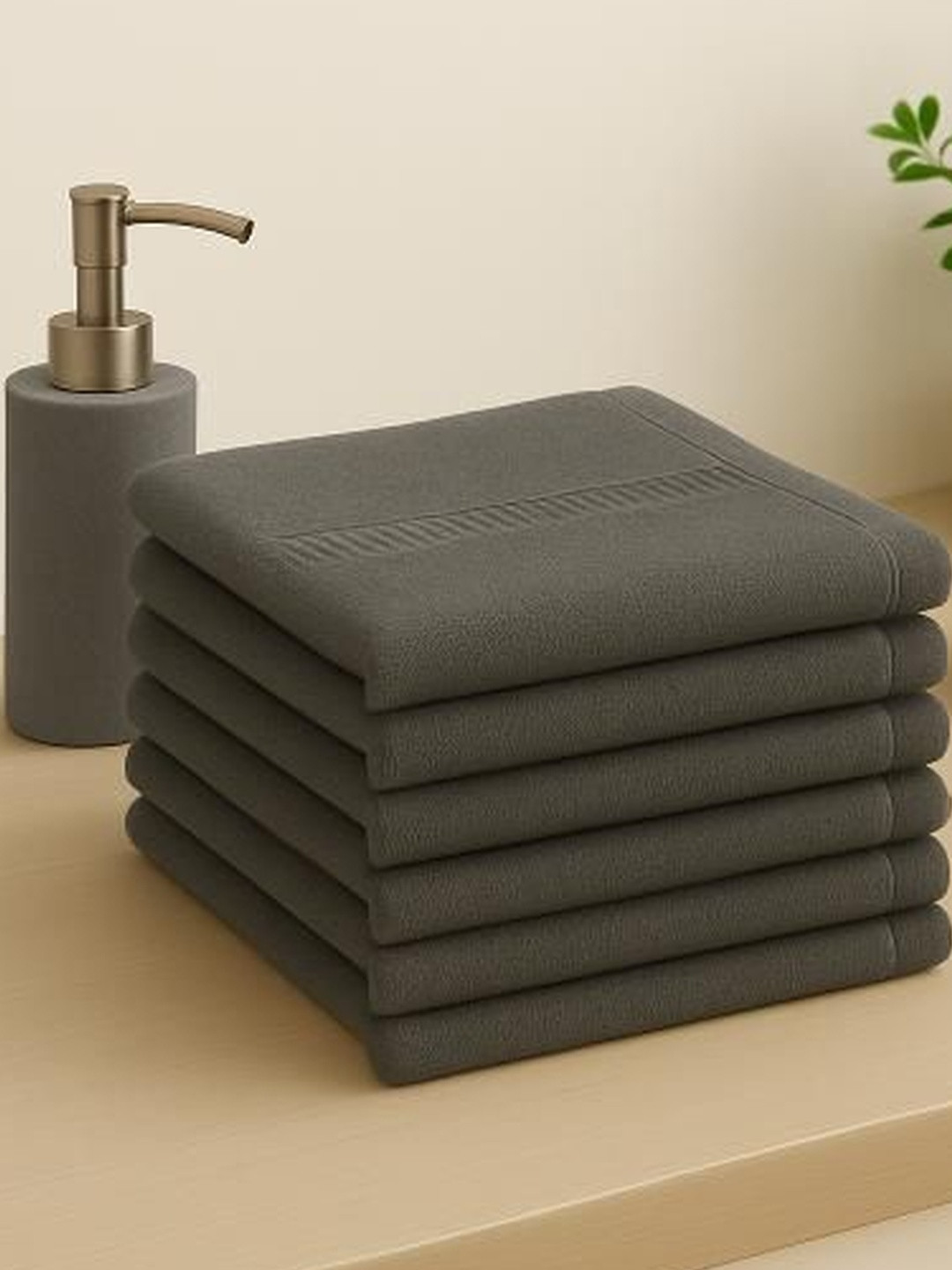 Dollar 6 Pieces Cotton 400 GSM Face Towels