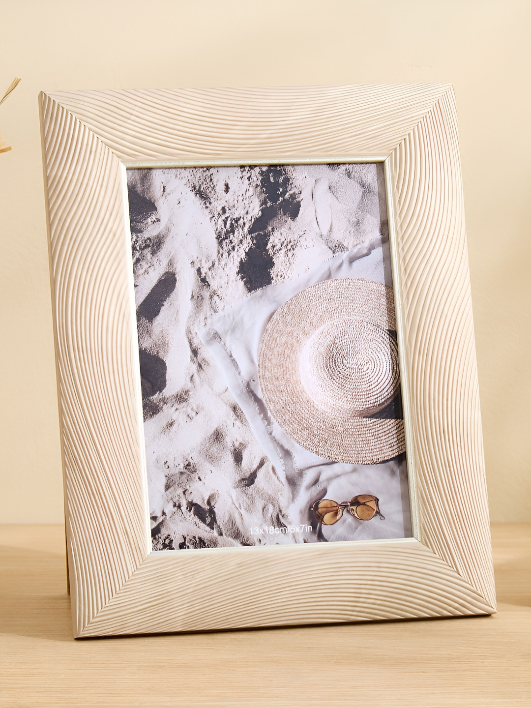 Home Centre Beige Photomontage Pine Wall Photo Frame