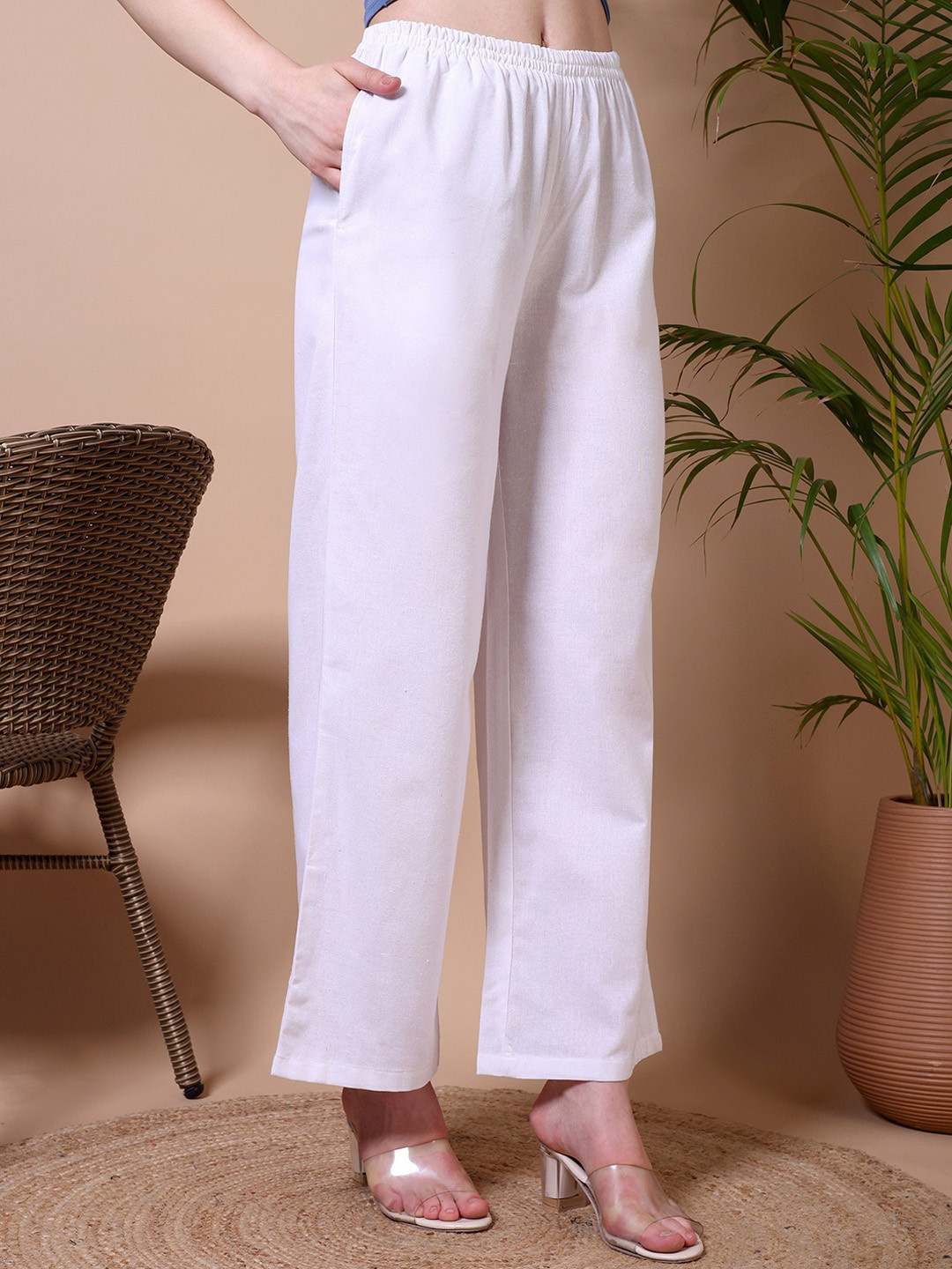 Ameerah Women Original Regular Fit Mid-Rise Trousers
