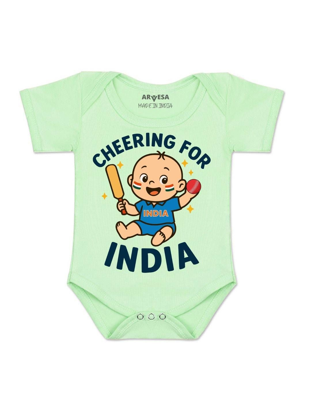 Cheering For India Printed Romper