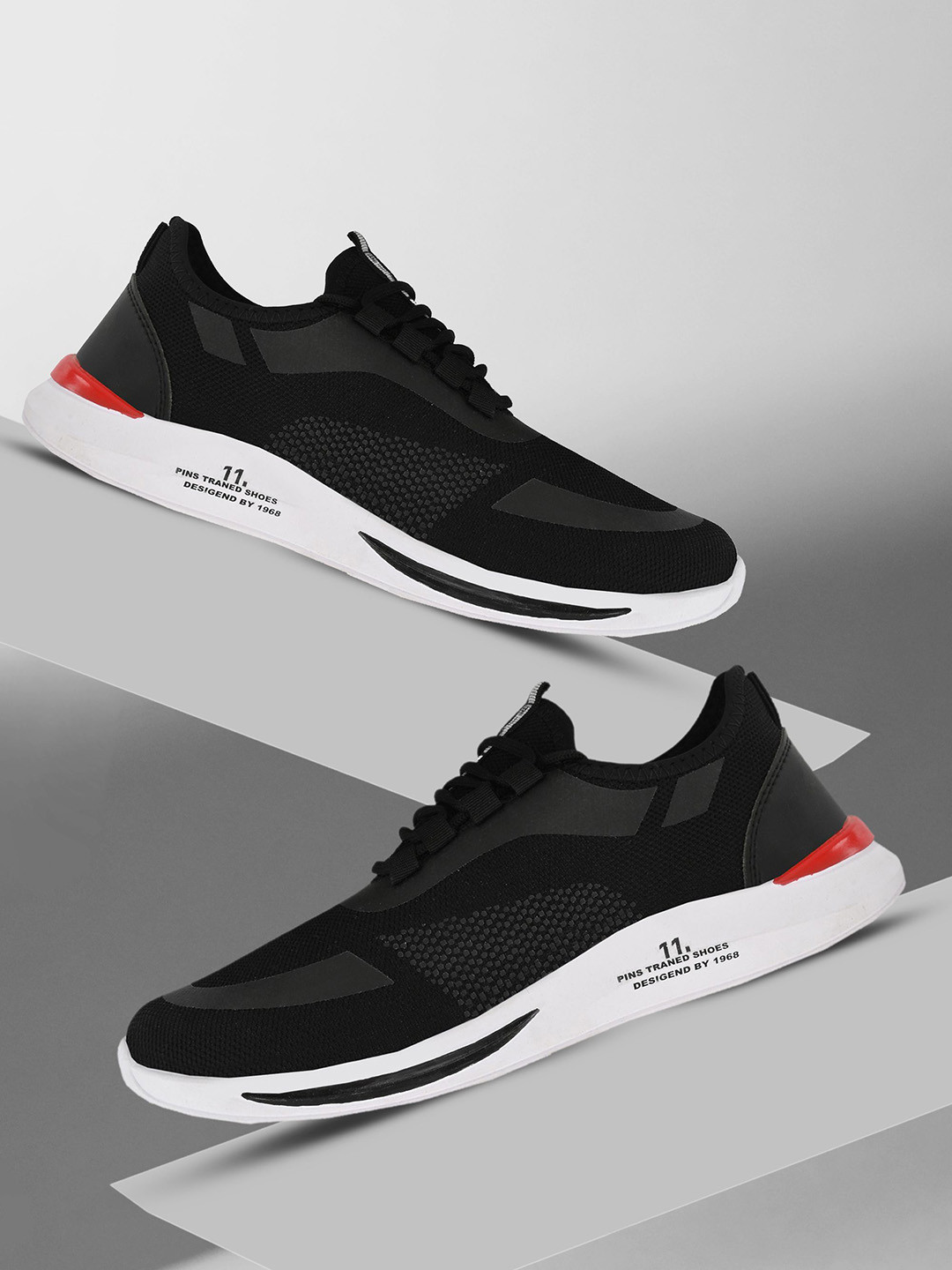 BIRDE Men Woven Design Lace Ups Sneakers