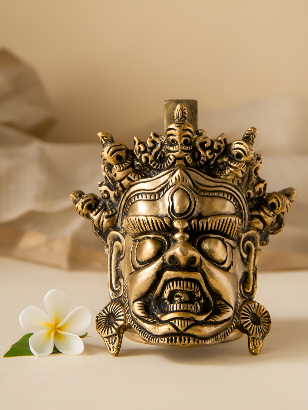 Imli Street Yellow Bhairava Wall Hanging Masks Wall Masks