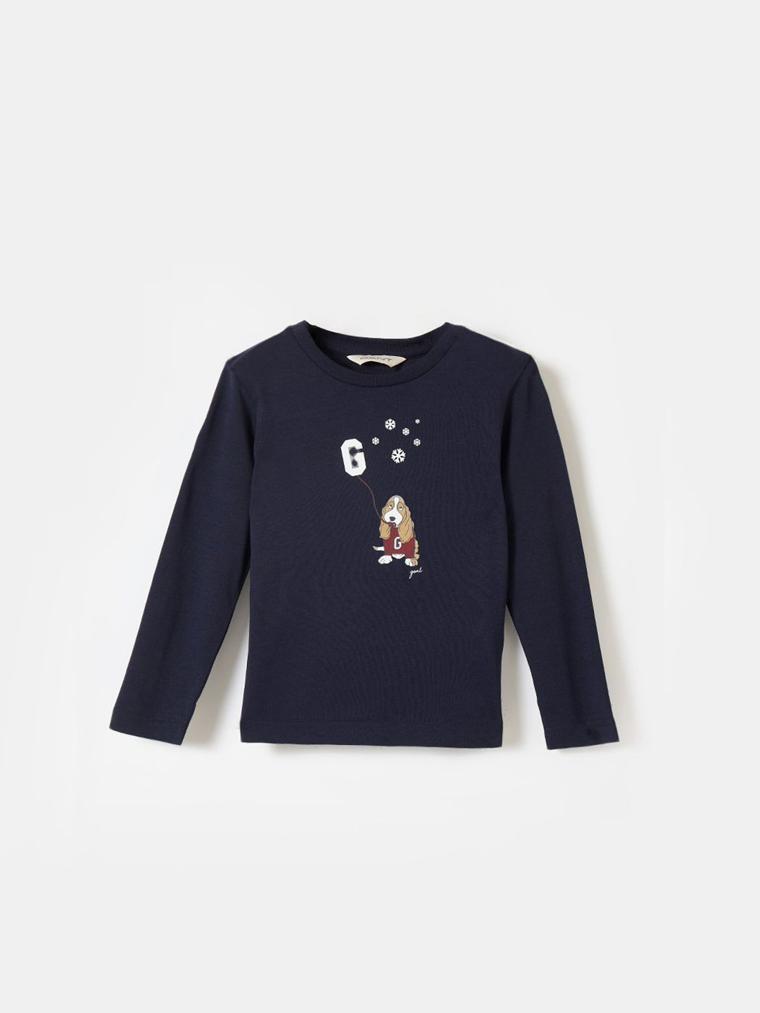 GANT Boys Animal Graphic Printed Round Neck Pure Organic Cotton T-Shirt