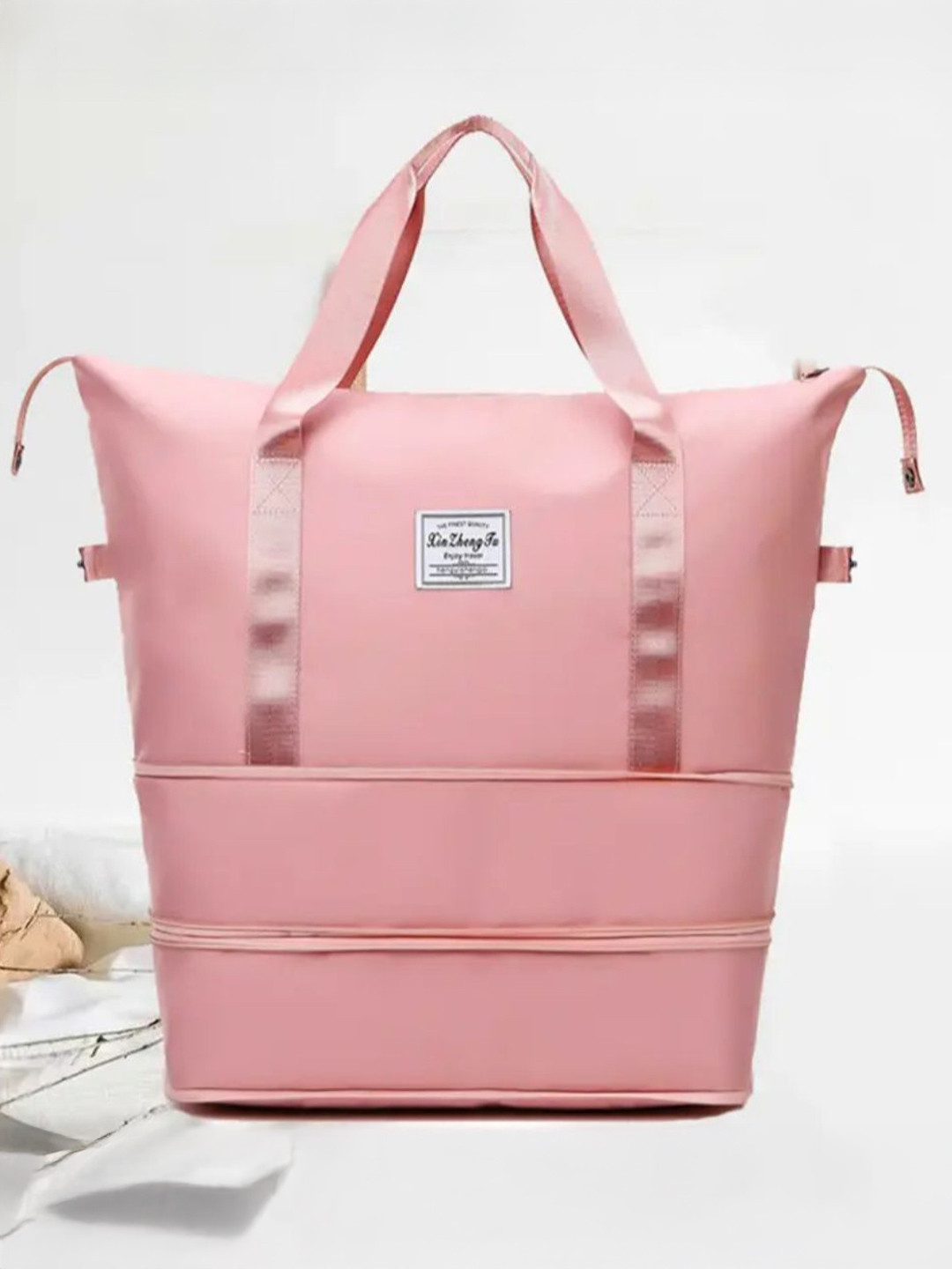 PROGONE ENTERPRISE Women Solid Tote Bag Large Capacity Duffel With Shoe Compartment