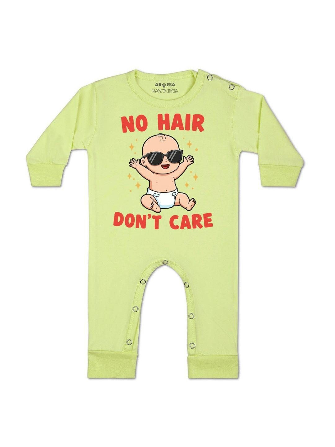 Arvesa Kids Printed Round Neck Long Sleeve Romper