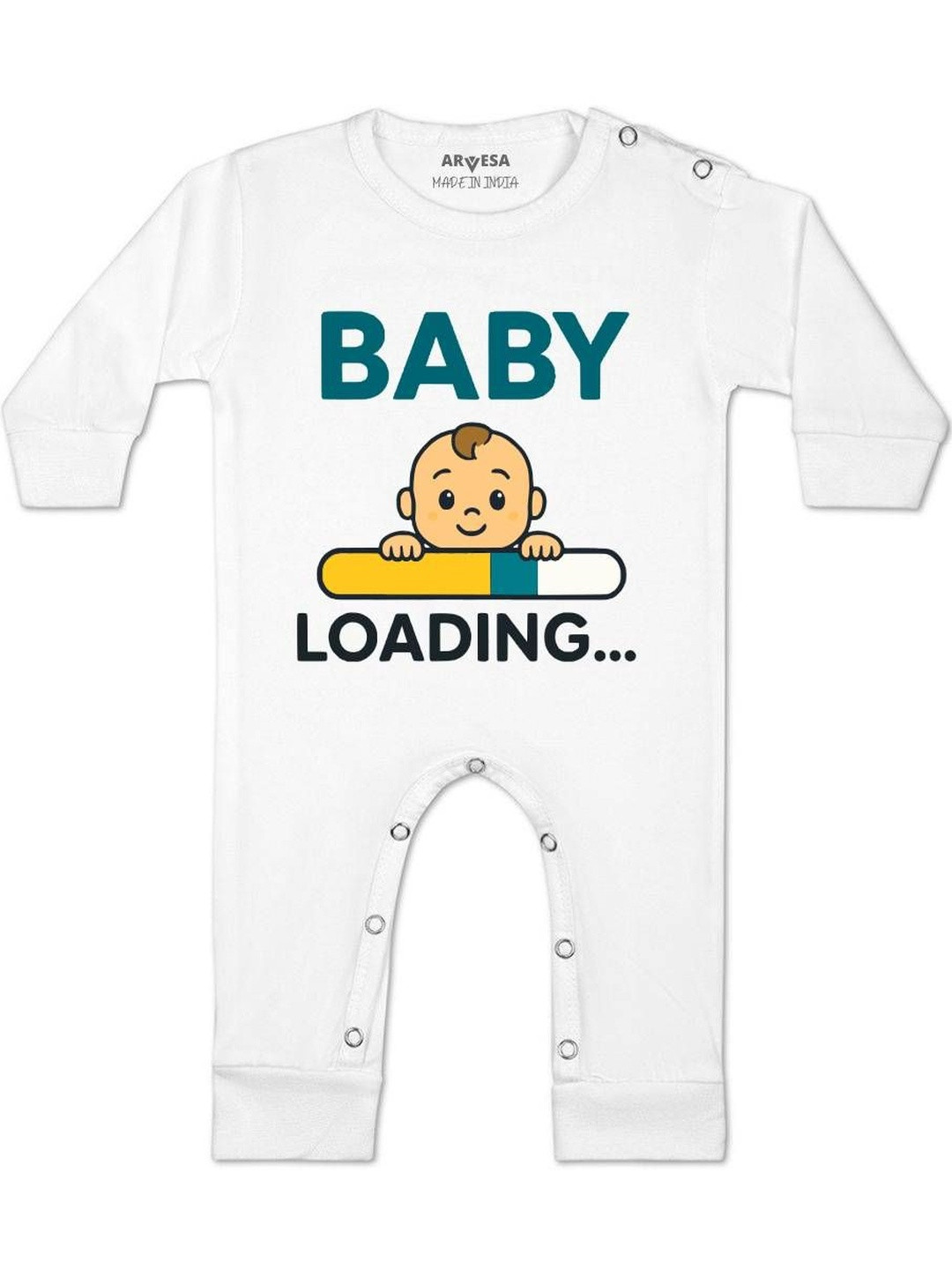 Baby Loading Printed Baby Rompers