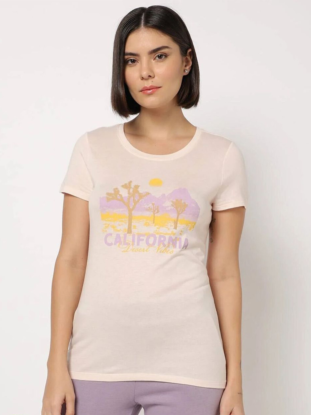 GAP Graphic Printed Slim Fit Crew Neck T-Shirts