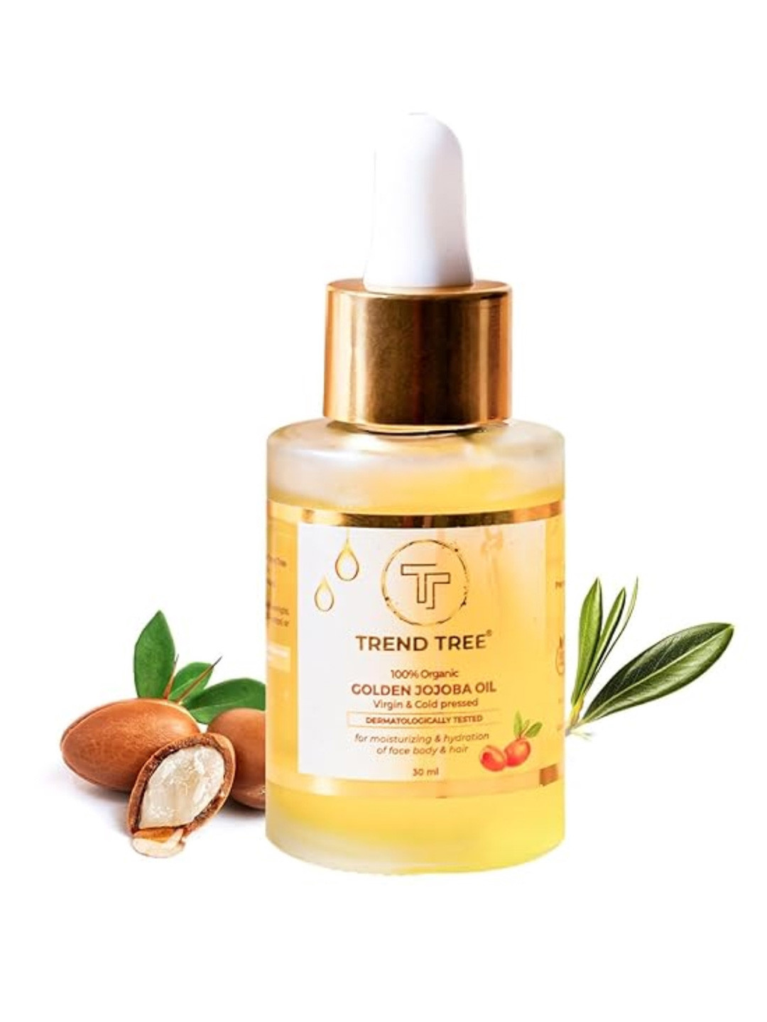 TRENDTREE  Organic Virgin & Cold Pressed Golden Jojoba Oil - 30 ml