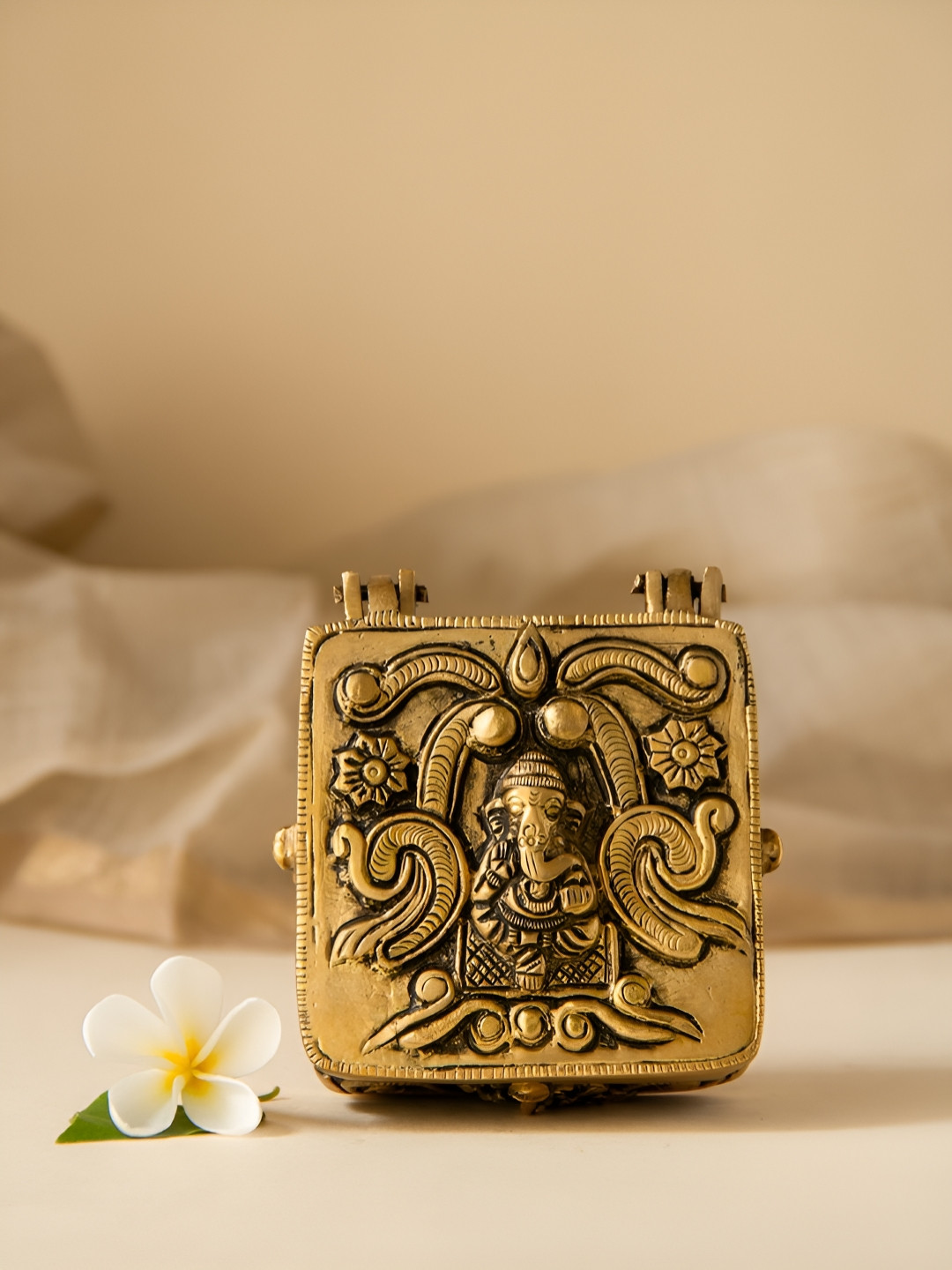 Imli Street Gold-Toned Intricately Carved  Jewellery Organiser