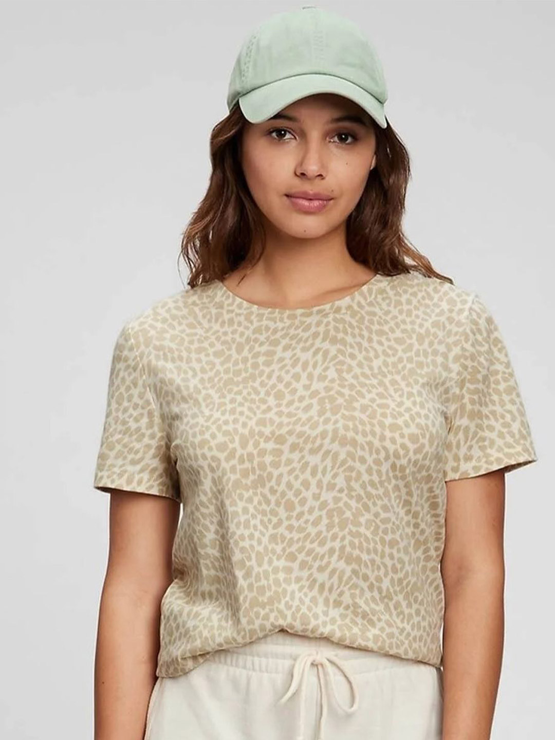 GAP Animal Printed Organic Cotton Round Neck T-Shirt