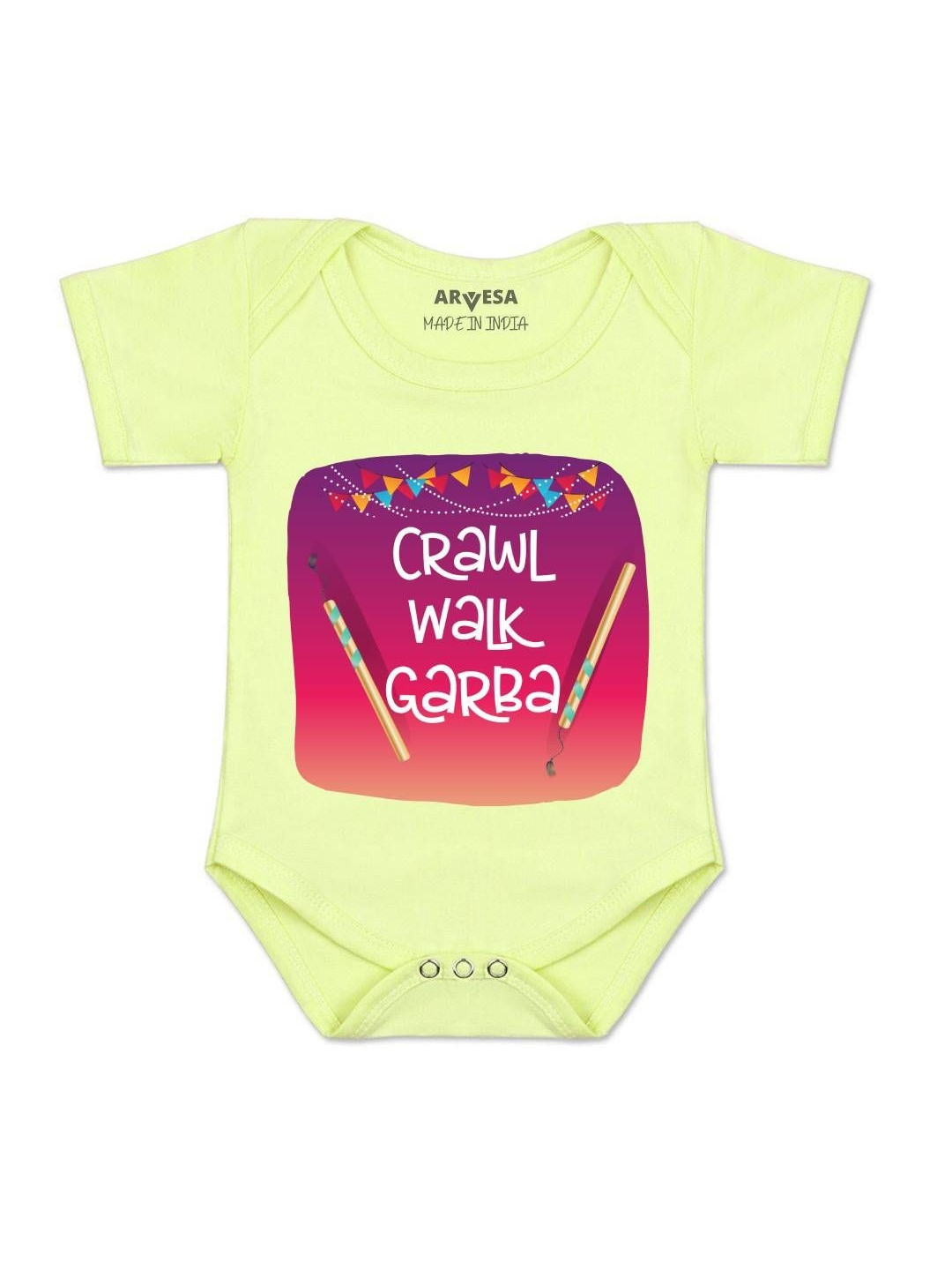 Crawl Walk Garba Printed Romper