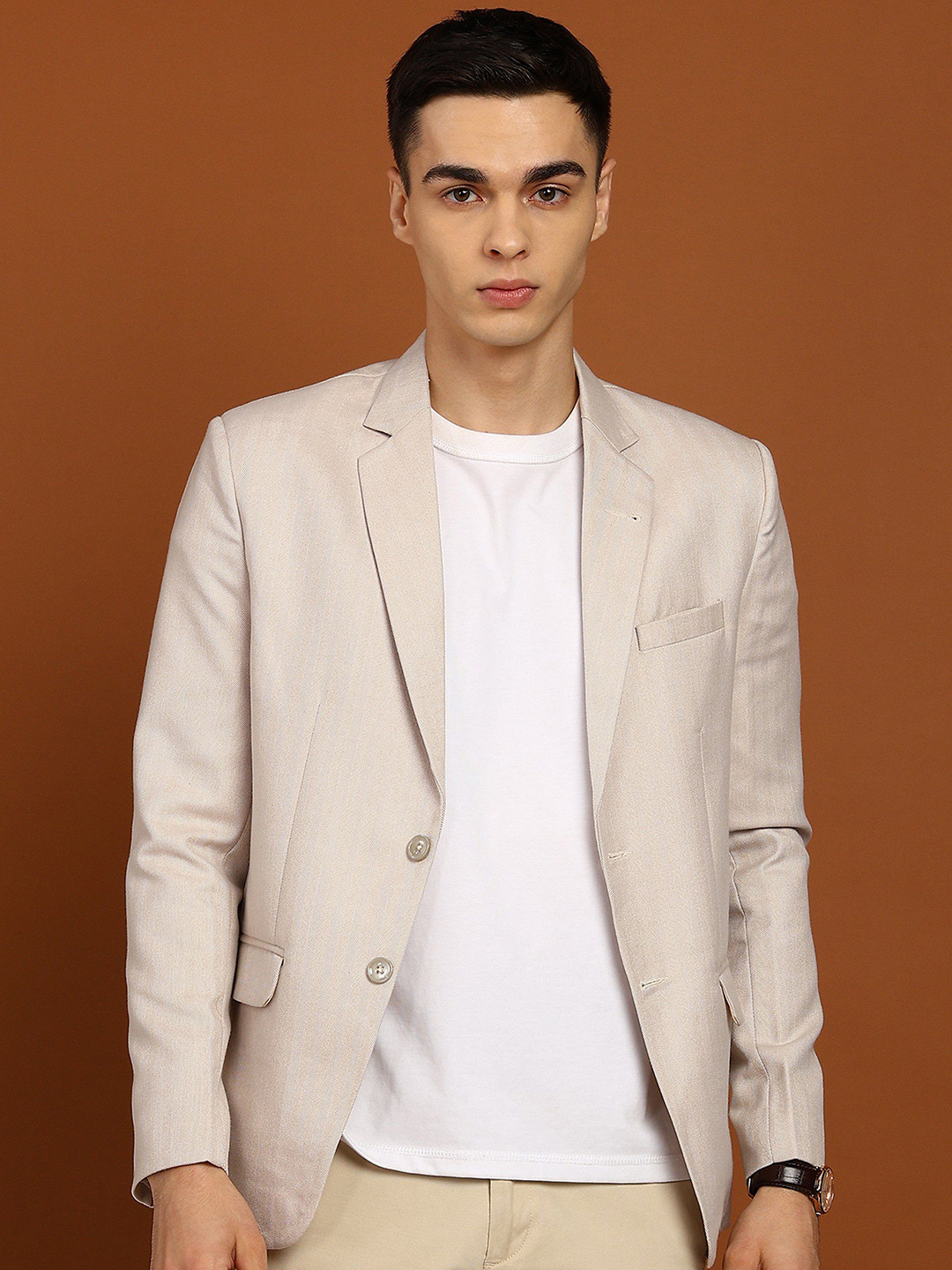 FUBAR Slim-Fit Notched Lapel Formal Blazer