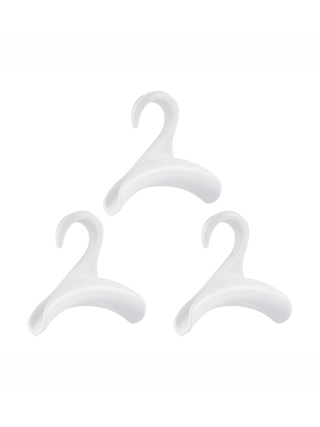 AUGEN White 3 Pieces Purse Hook & Handbag Hangers