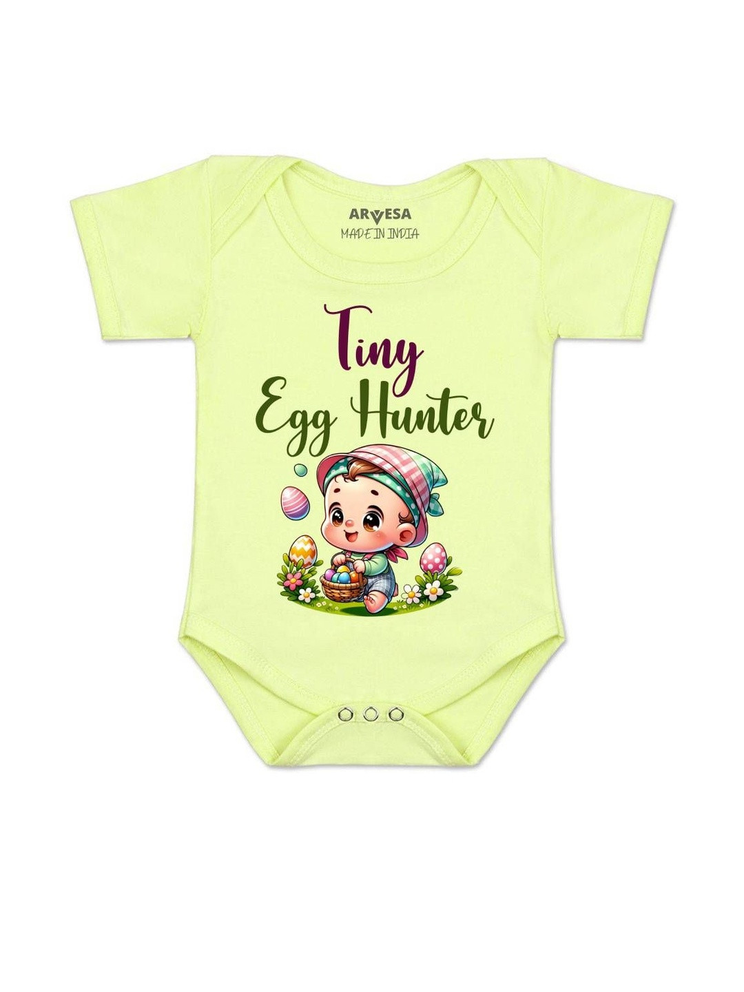 Tiny Egg Hunter Printed Romper