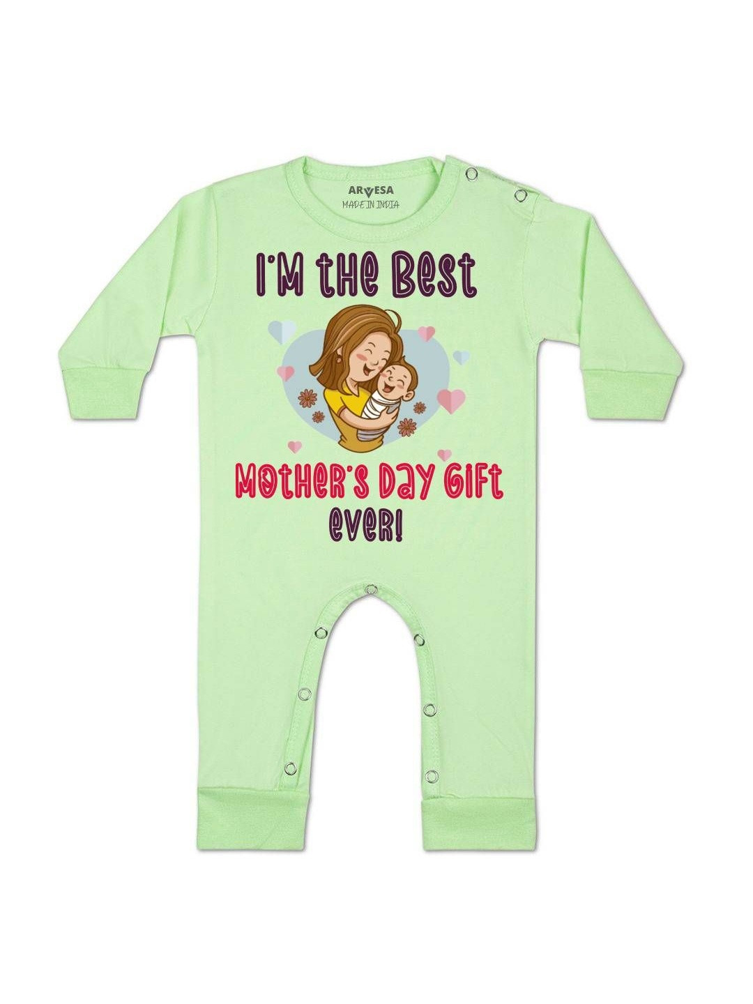 Happy Mother Days Printed Baby Rompers