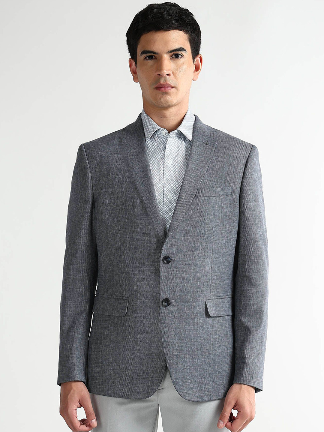 Arrow Tailored-Fit Notched Lapel Collar Single Breasted Formal Blazer