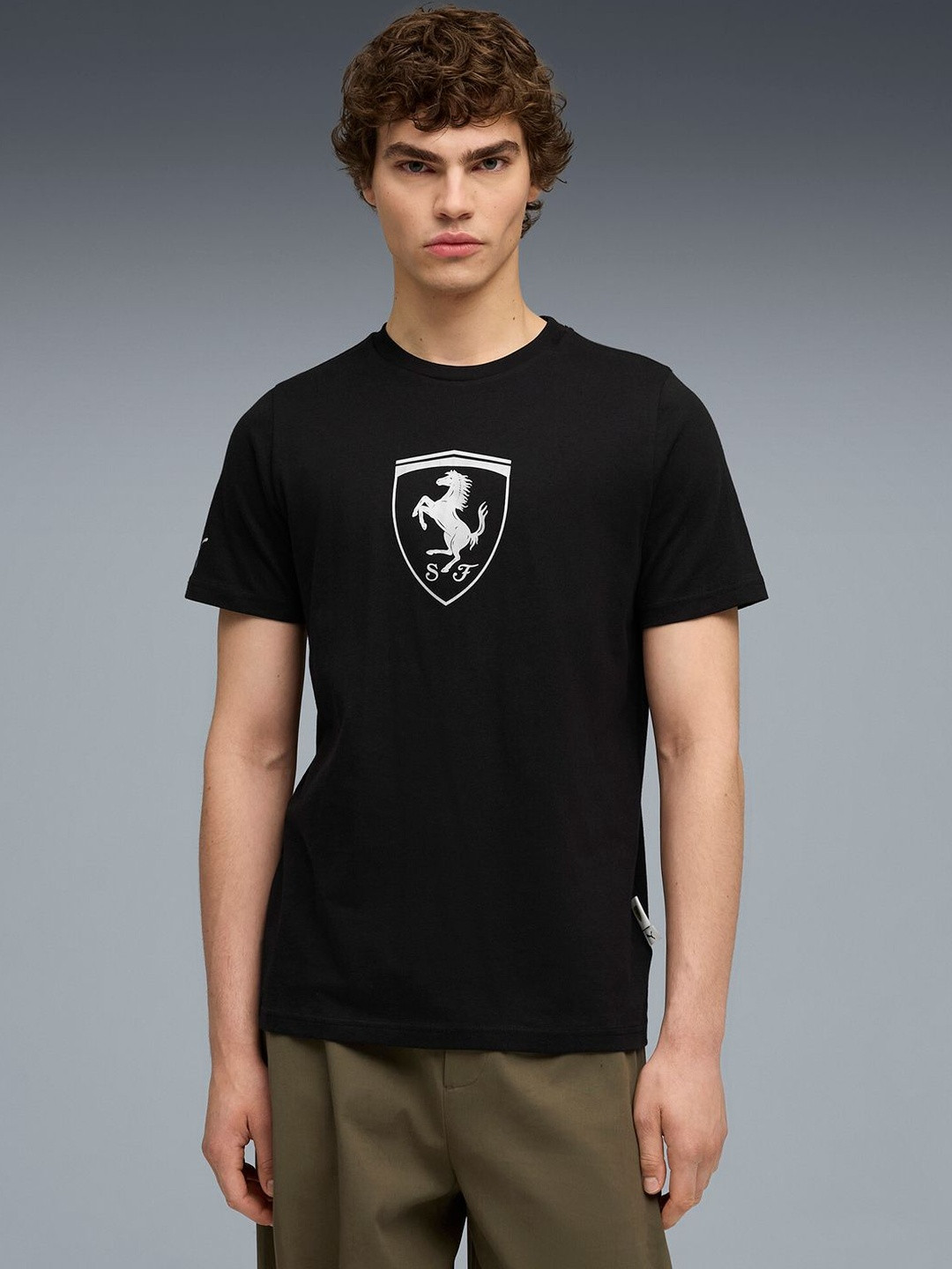 Scuderia Ferrari Sportswear Men's Tonal Shield Tee