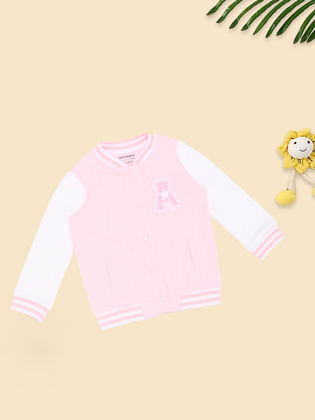 Pantaloons Baby Girls Colorblocked Full Sleeve Sweatshirt
