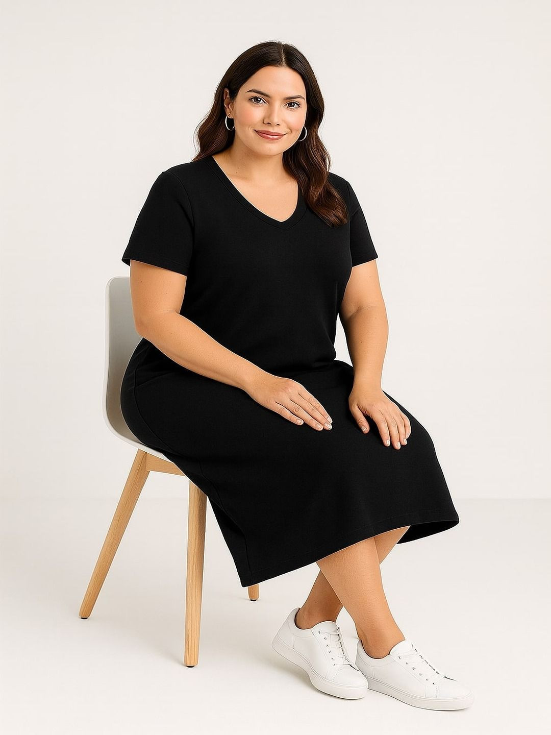GAB Women Cotton T-shirt Midi Dress