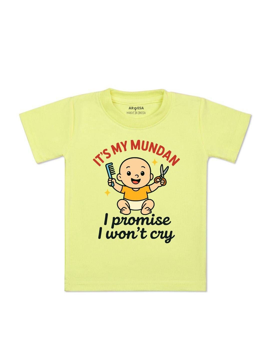 I Promise I wont Cry Printed Kids Tshirt