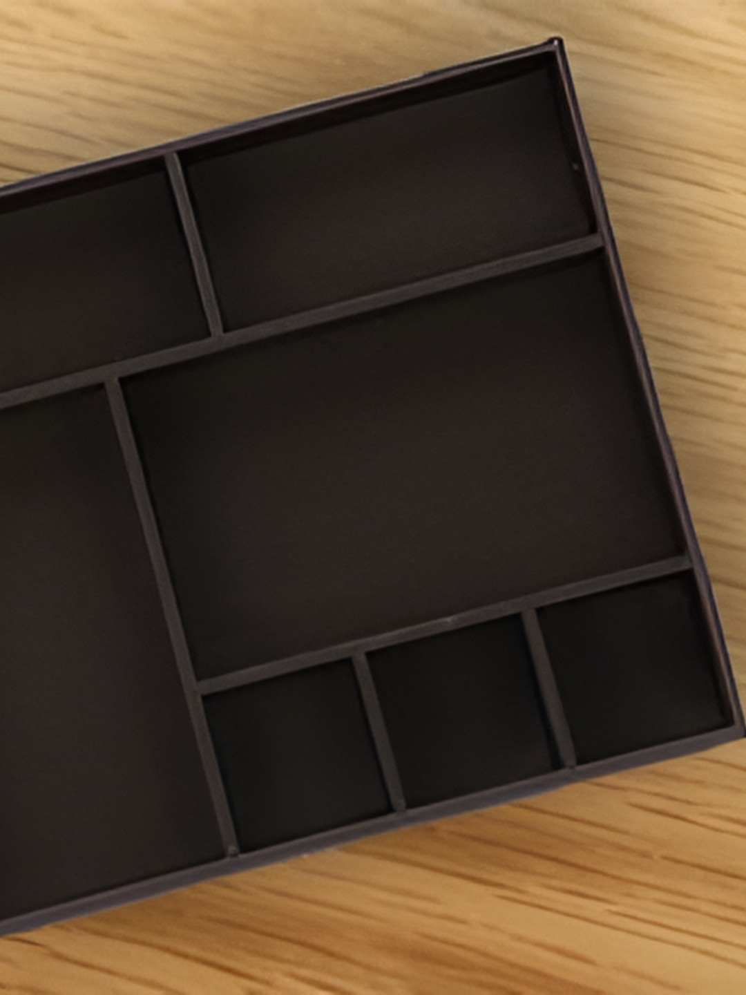 AZYEEA Brown Tray Desk Organiser