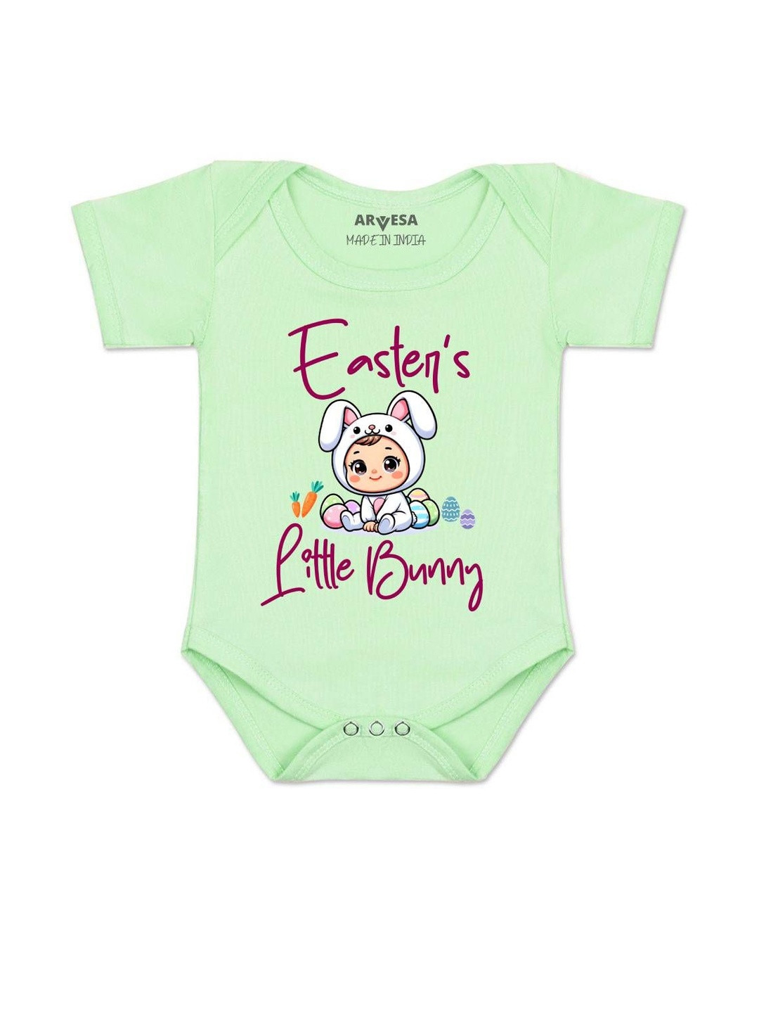 Easter Little Bunny Printed Romper