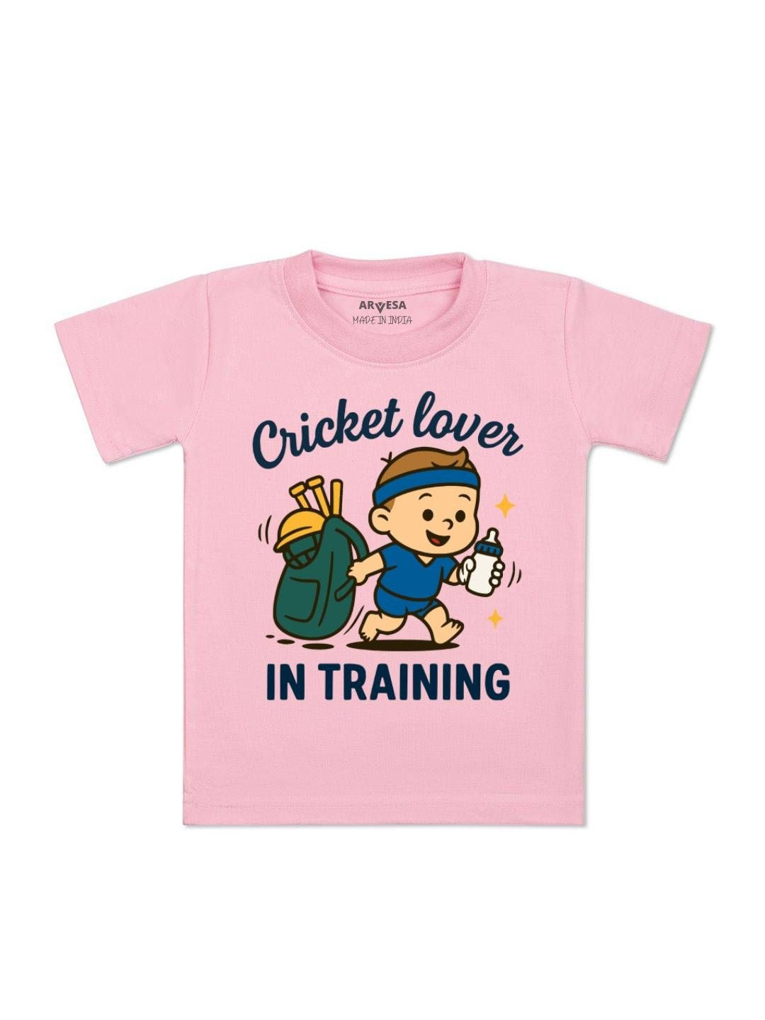 Cricket Lover Printed Kids Tshirt