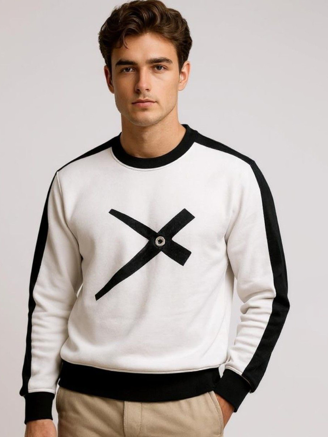 FASHIUM Men Graphic Printed Round Neck Sweatshirt