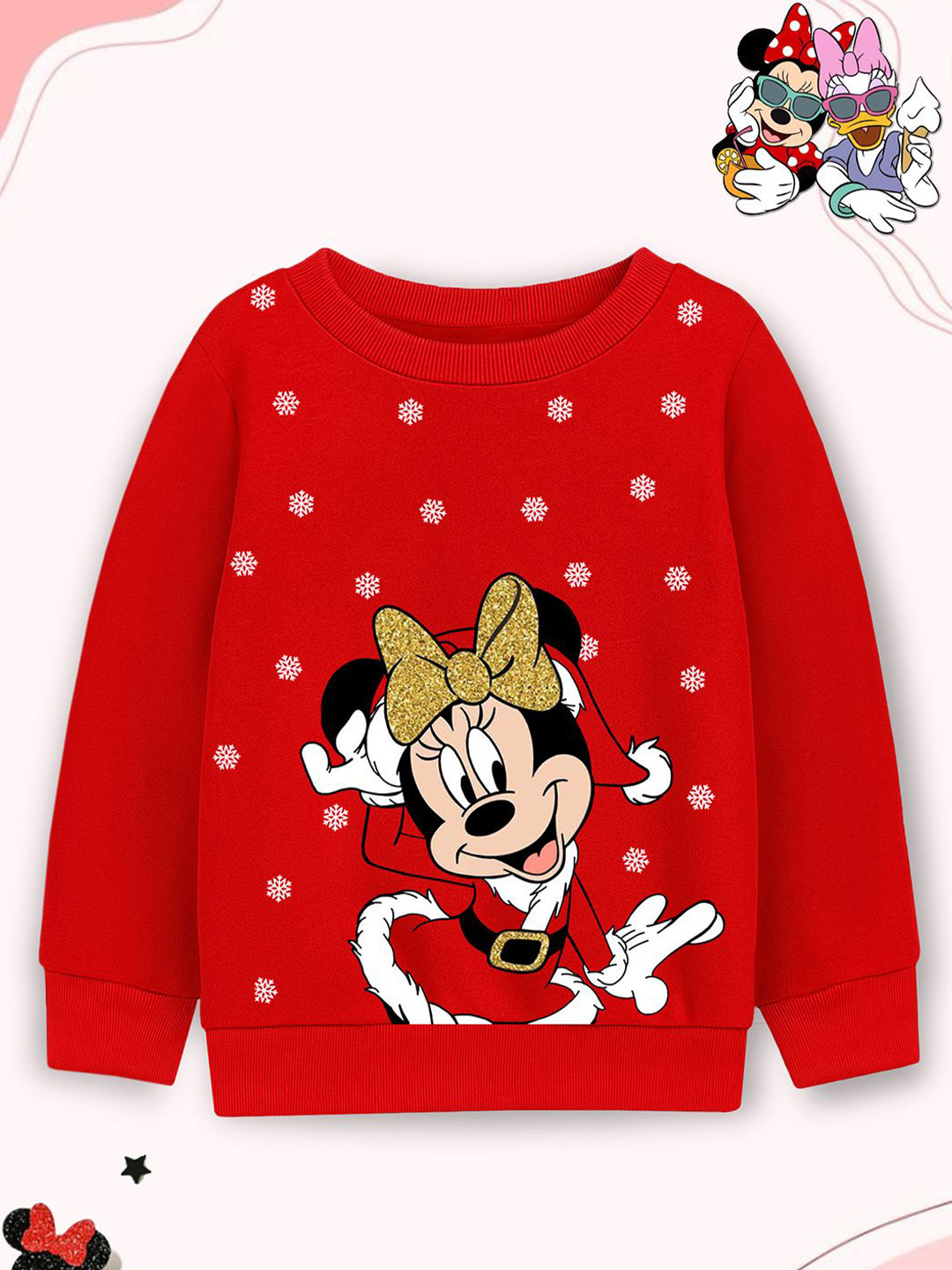 Disney By Miss and Chief Girls Graphic Printed Sweatshirts