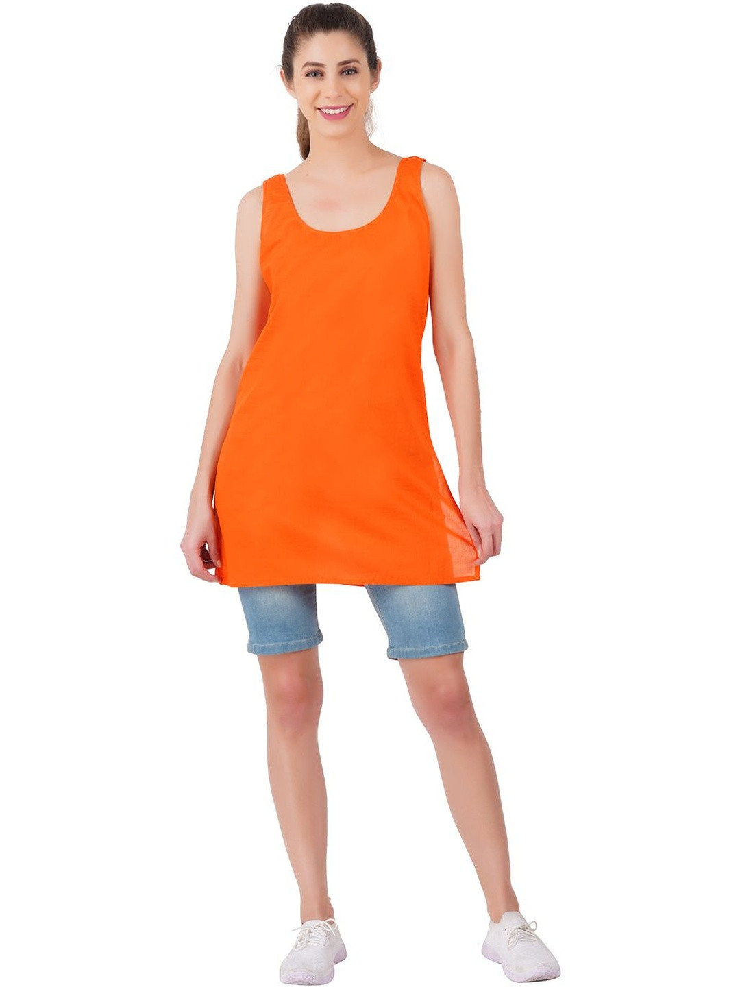 Happy Bunny Women Short Cotton Kurta