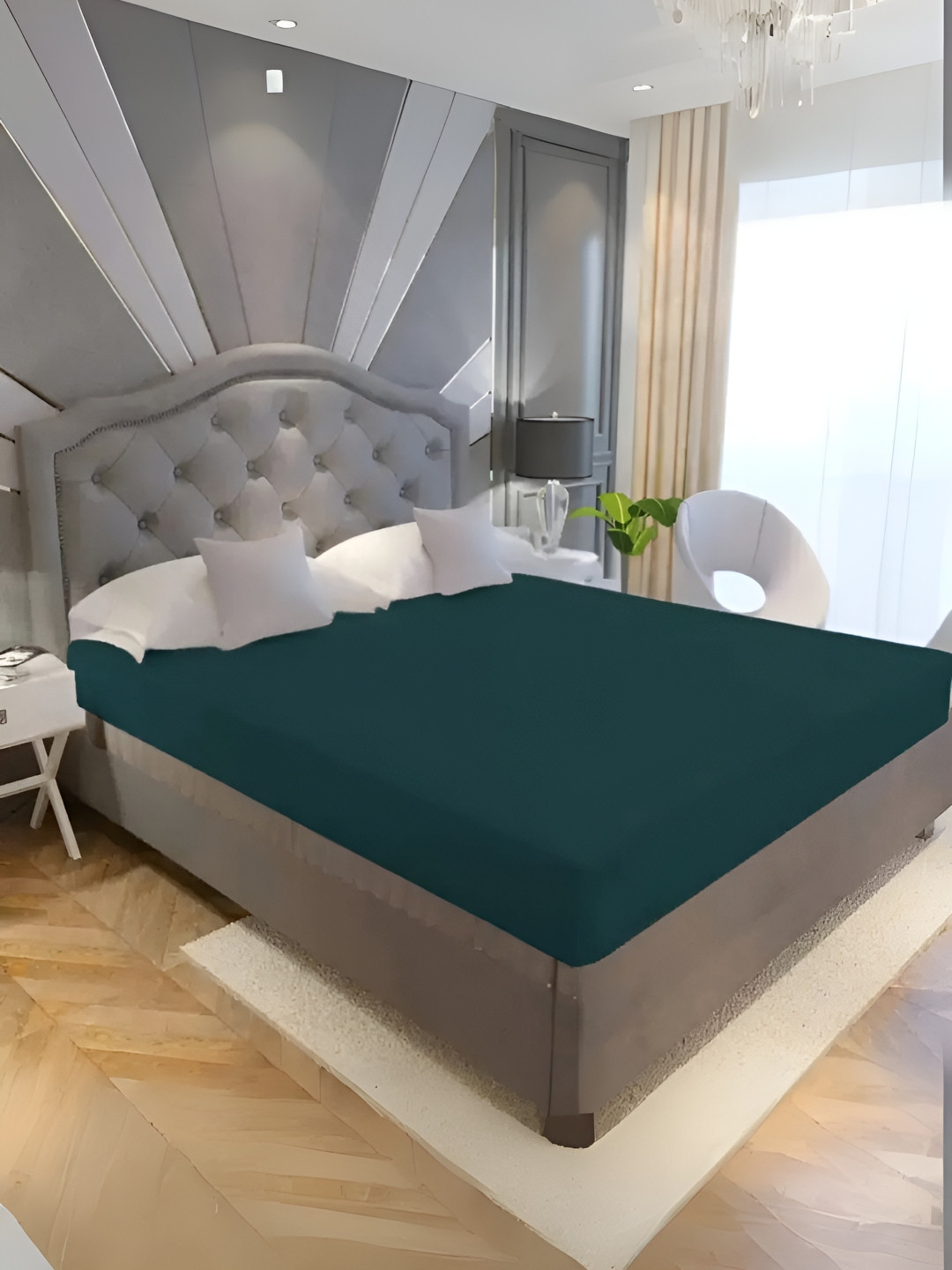 POORAK Green Terry Water Resistant Mattress Protector