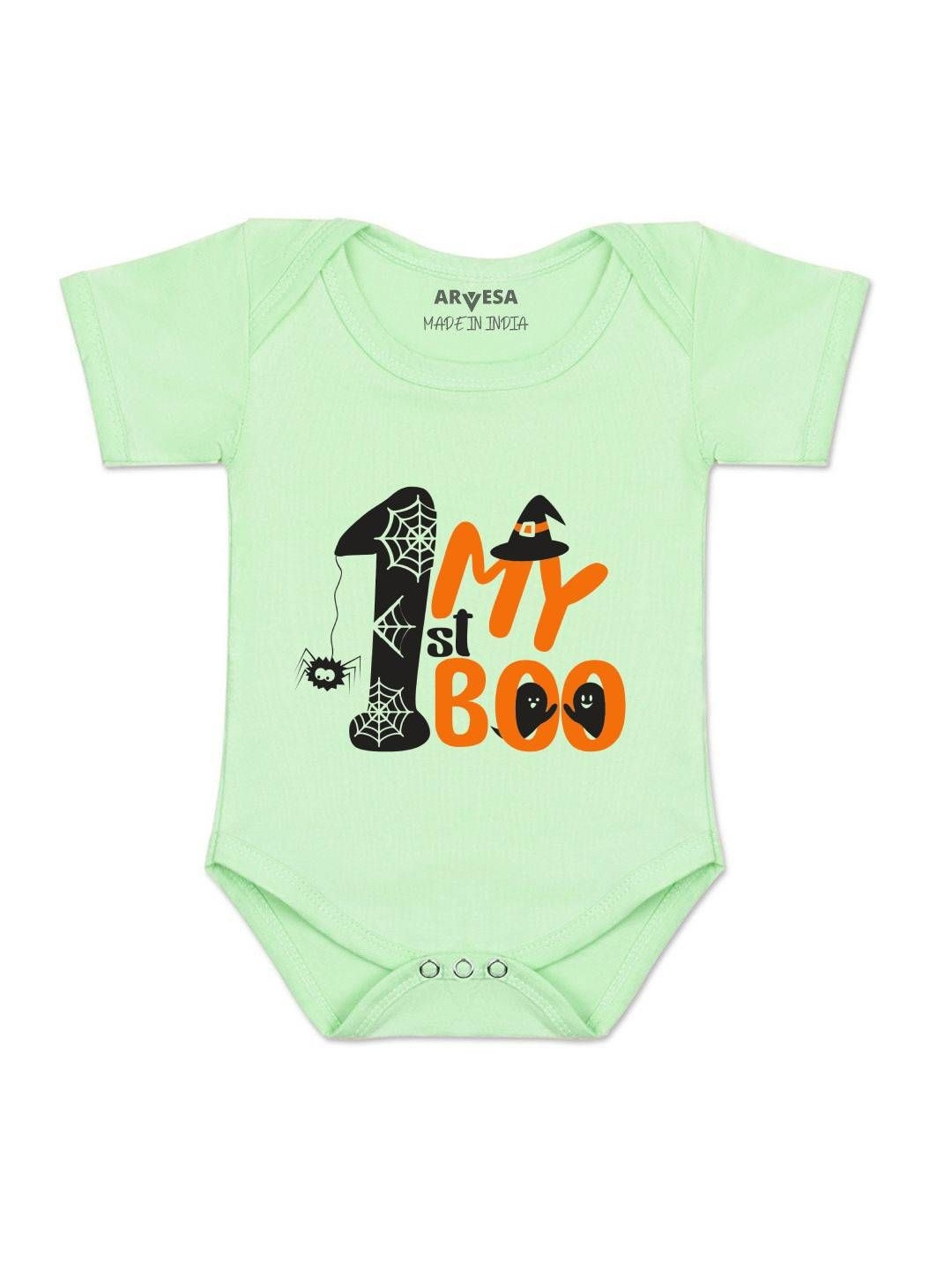 My First Halloween Printed Romper