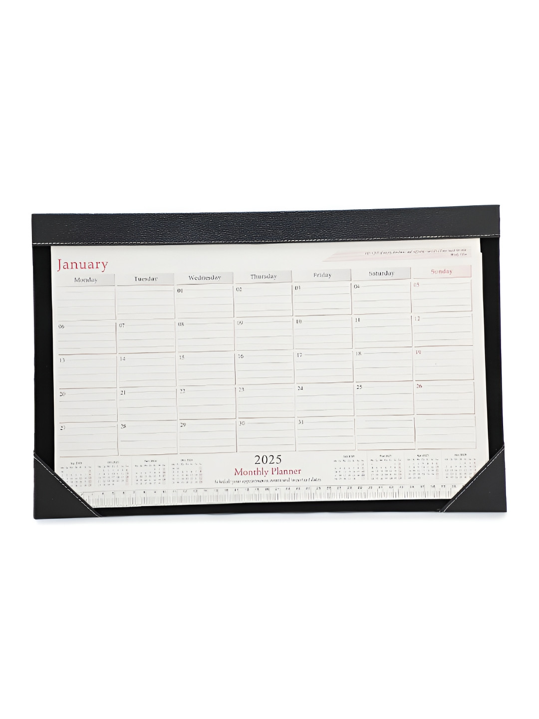 AZYEEA Black & White Printed Planner Stationery