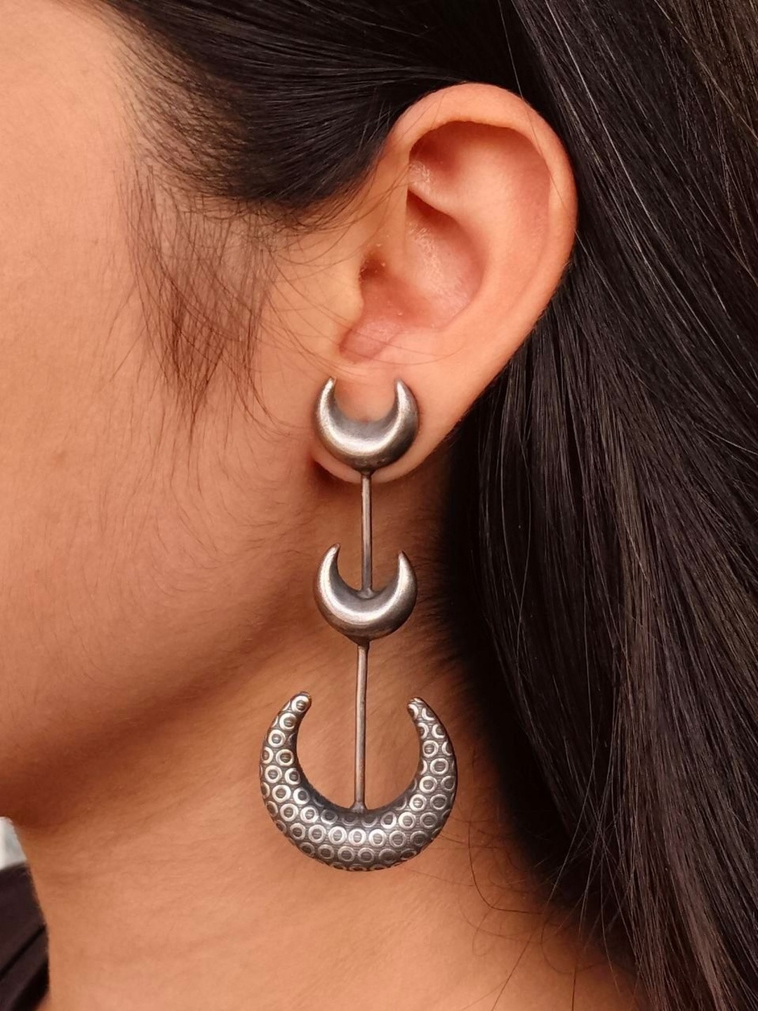 Hardin Style Women Crescent Shaped Drop Earrings