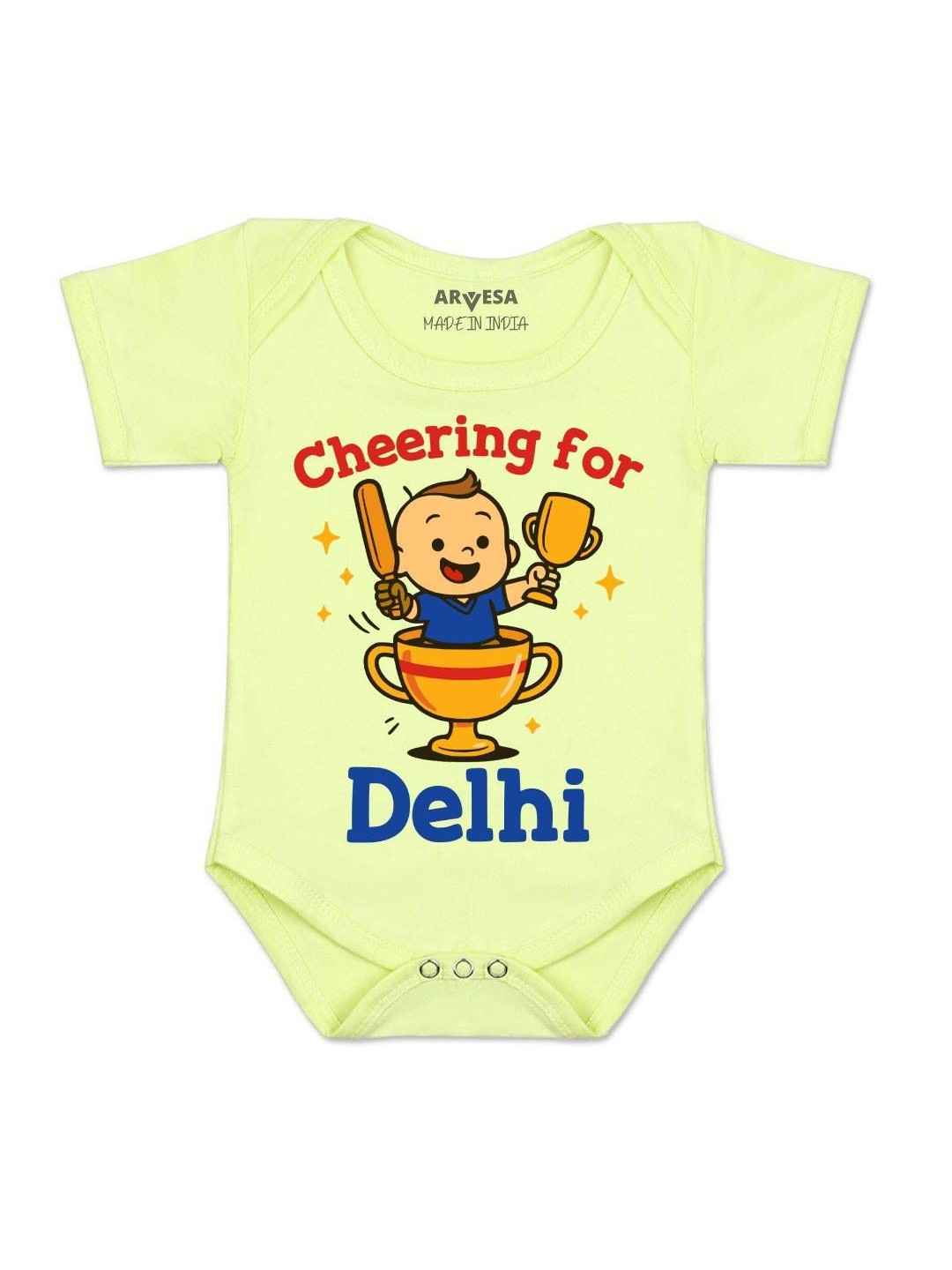 Arvesa Kids-Printed Envelope Neck Full Sleeve Baby Rompers